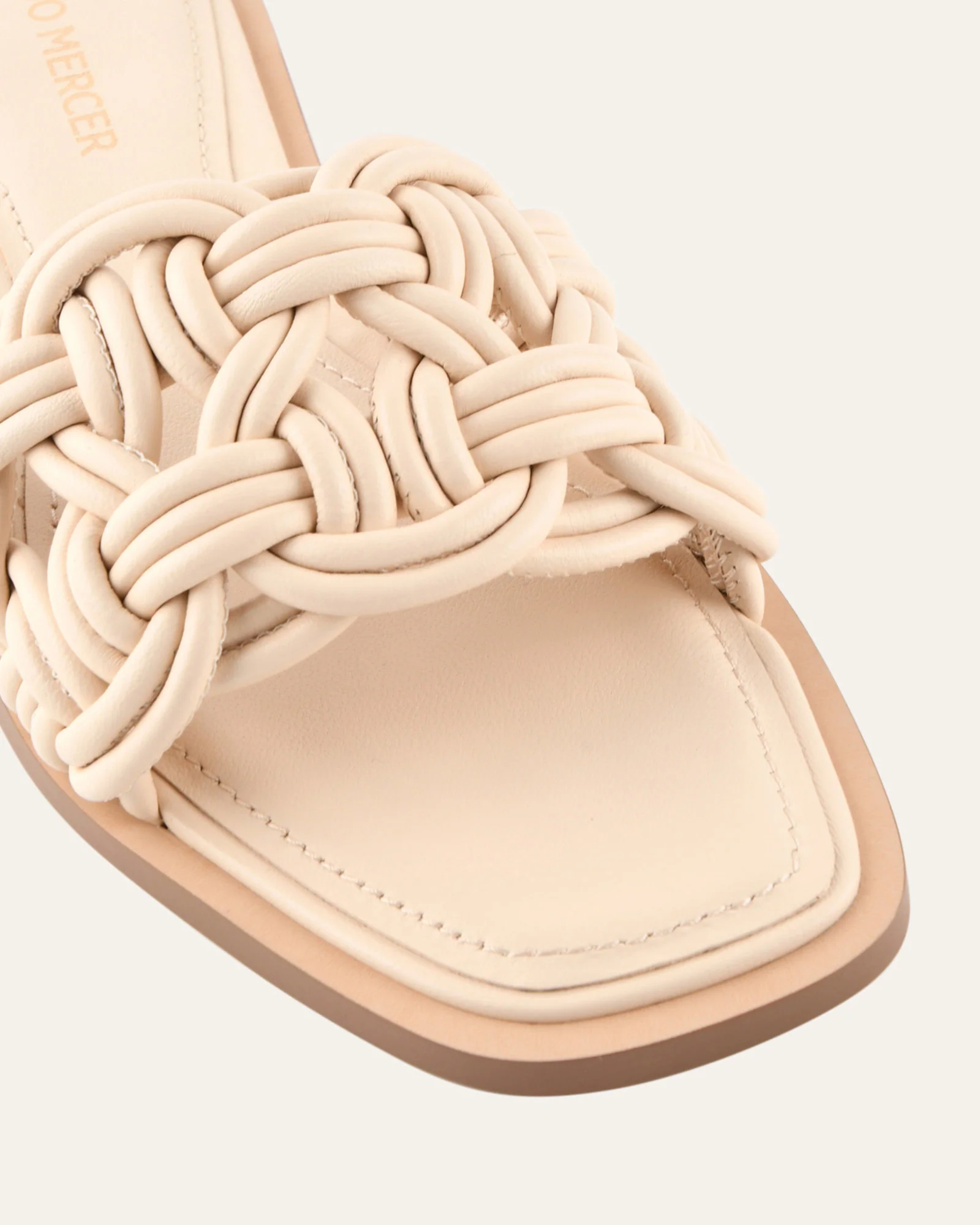CORTA FLAT SANDALS VANILLA LEATHER - Image 3