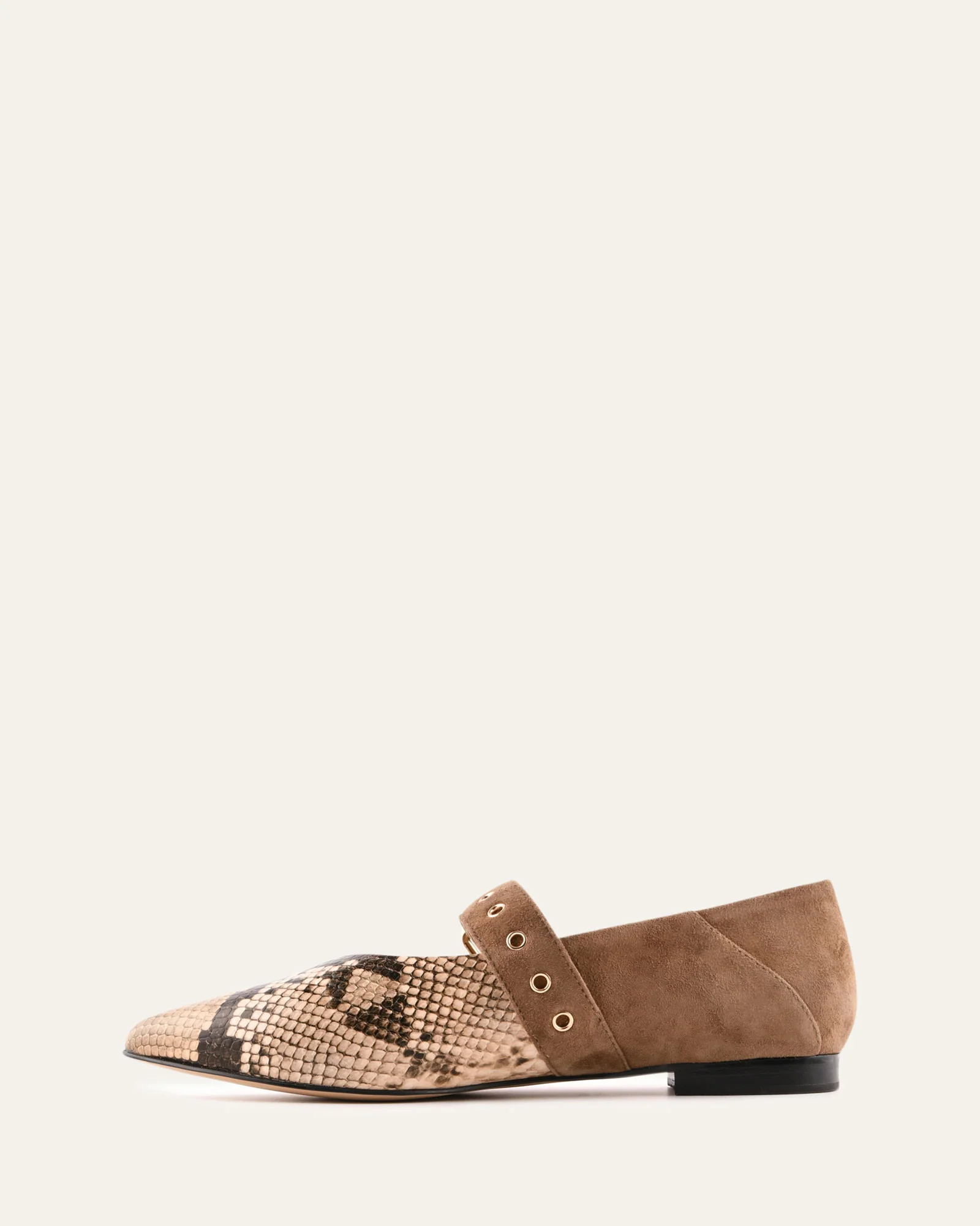 COSETTE DRESS FLATS BEIGE SNAKE MULTI - Image 6