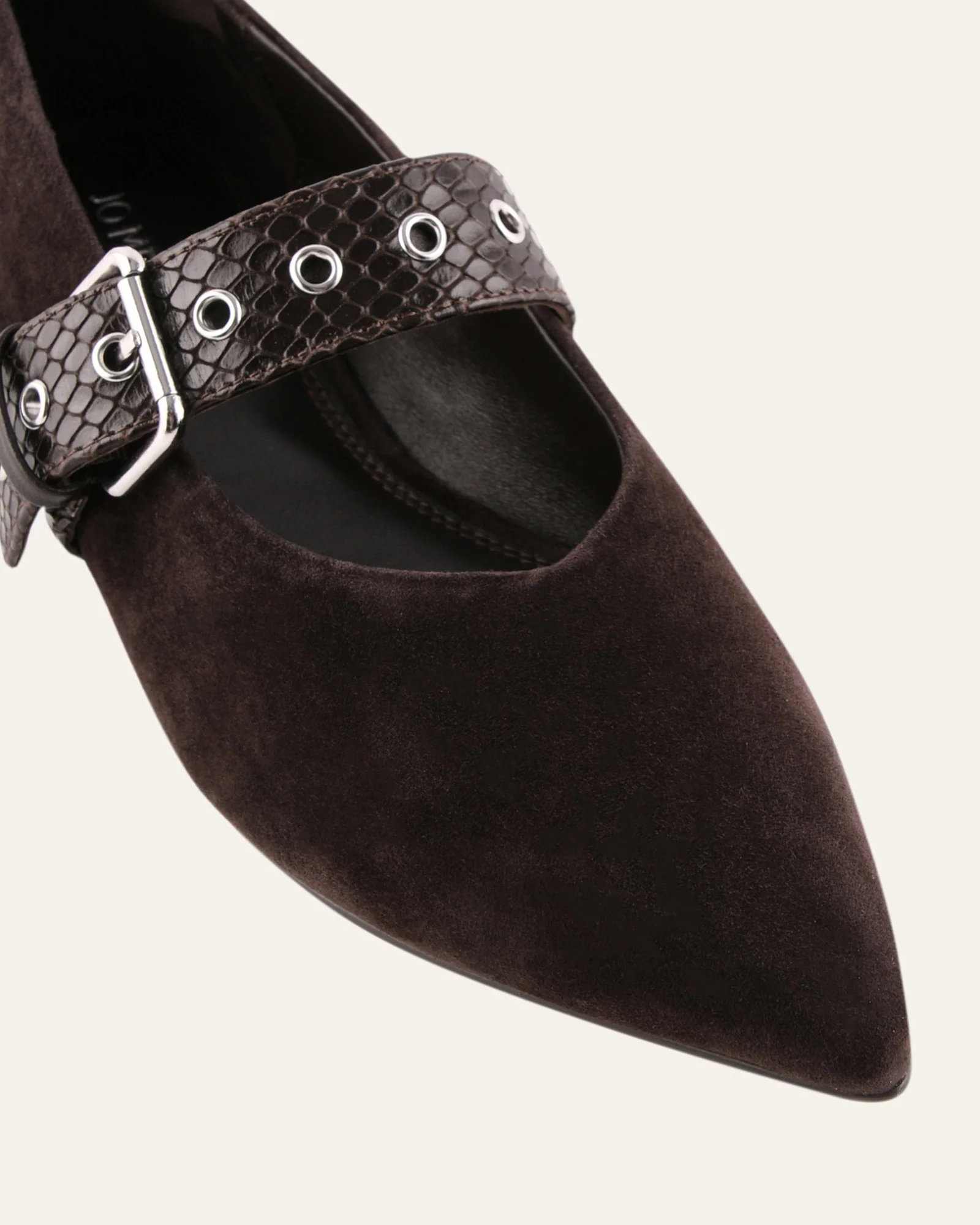 COSETTE DRESS FLATS BITTER CHOC SUEDE - Image 4
