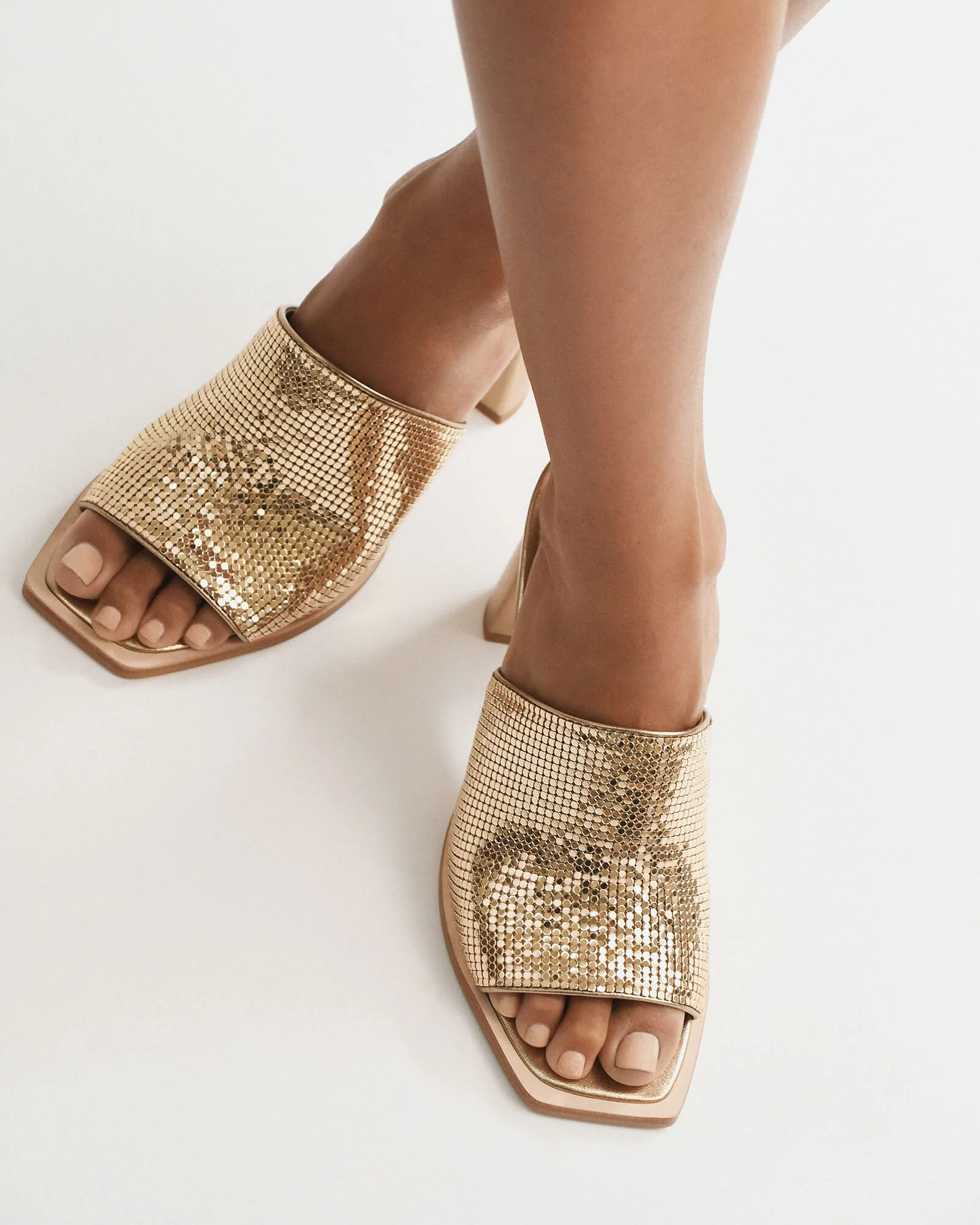 CUPID HIGH HEEL SANDALS GOLD - Image 8