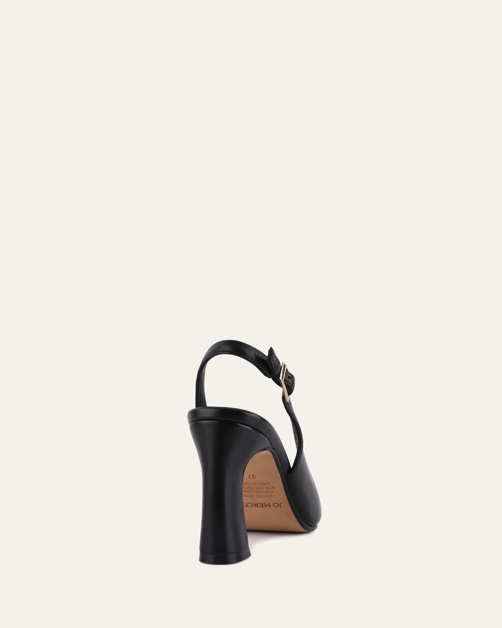 DANICA HIGH HEELS BLACK LEATHER - Image 5