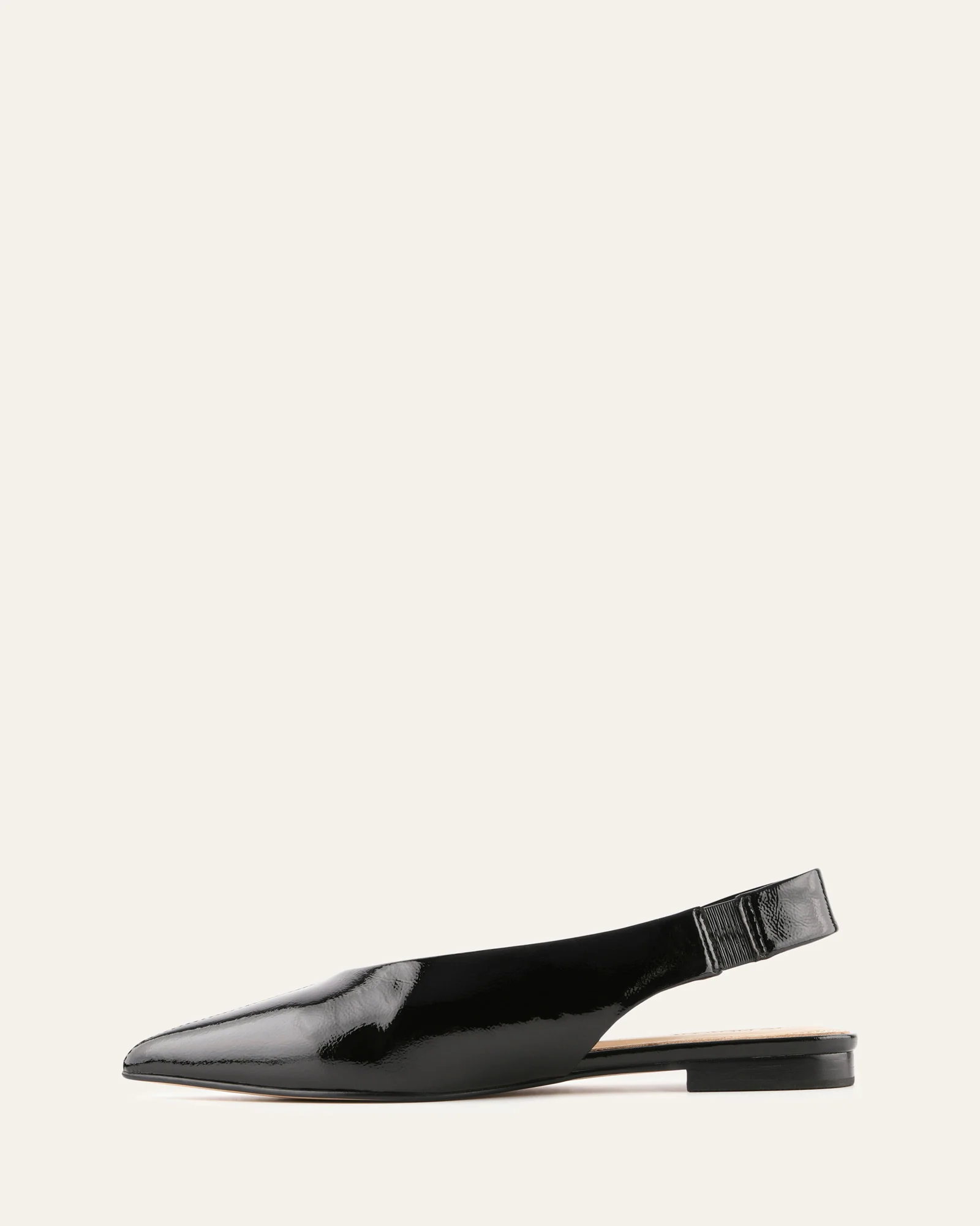 DAPHNE DRESS FLATS BLACK CRINKLE PATENT - Image 6