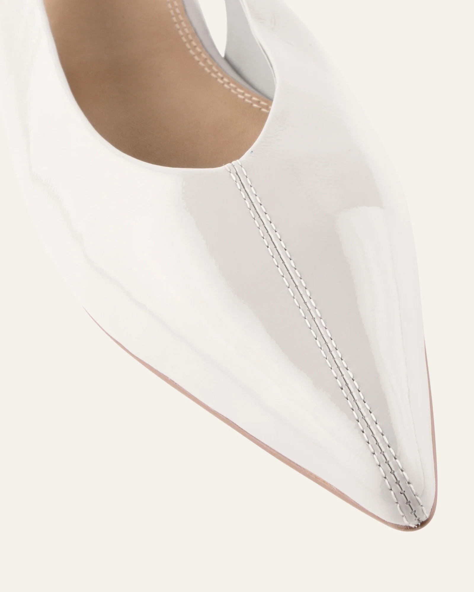DAPHNE DRESS FLATS DOVE CRINKLE PATENT - Image 4