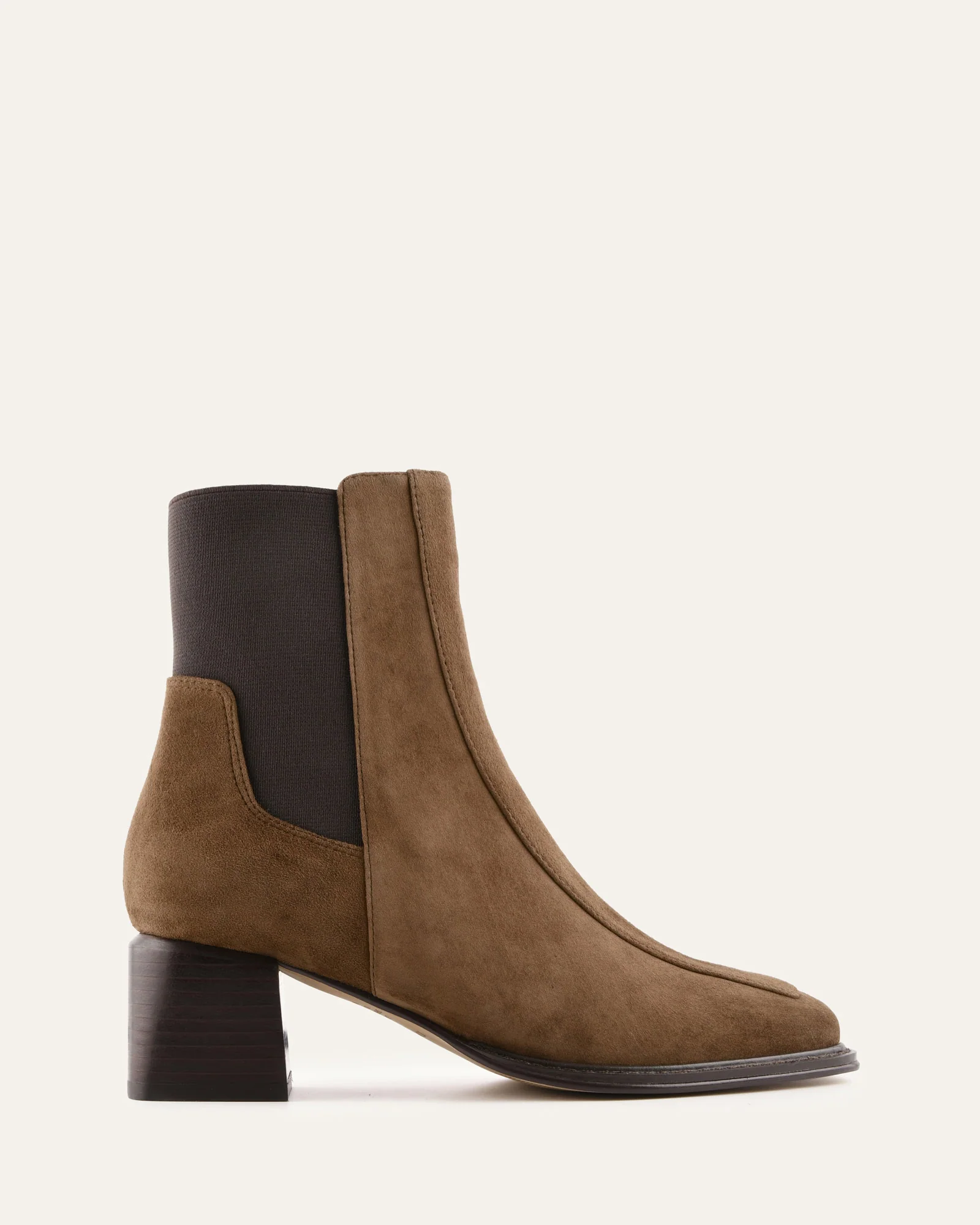DARLA MID ANKLE BOOTS BARK SUEDE