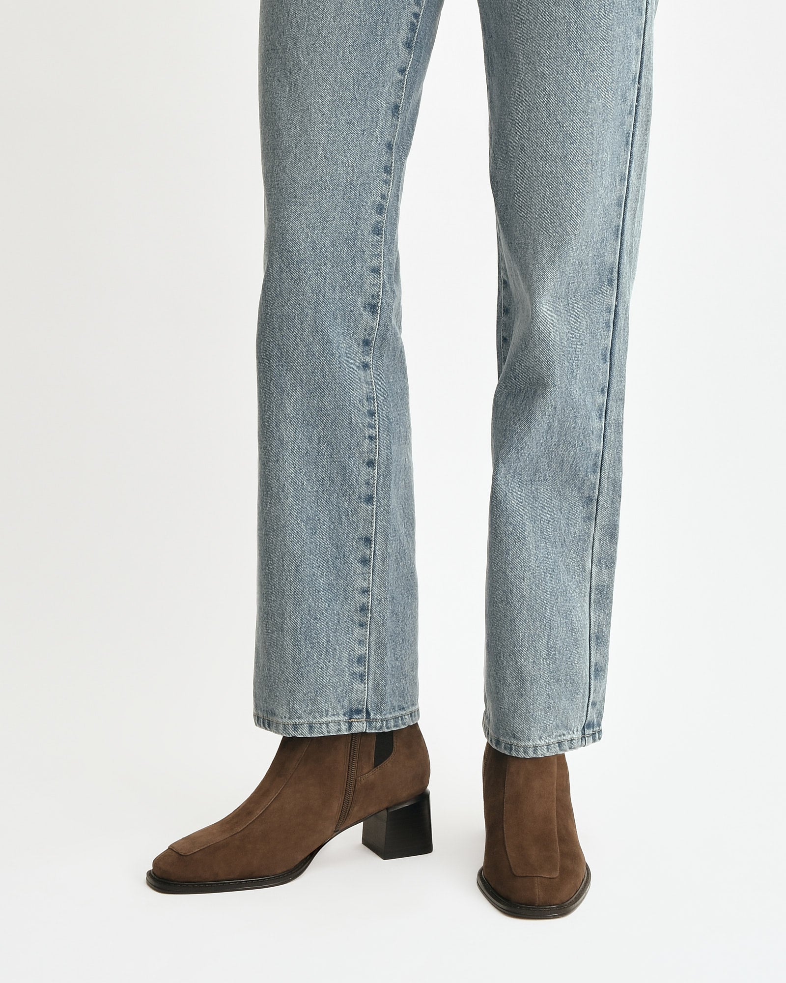 DARLA MID ANKLE BOOTS BARK SUEDE - Image 2