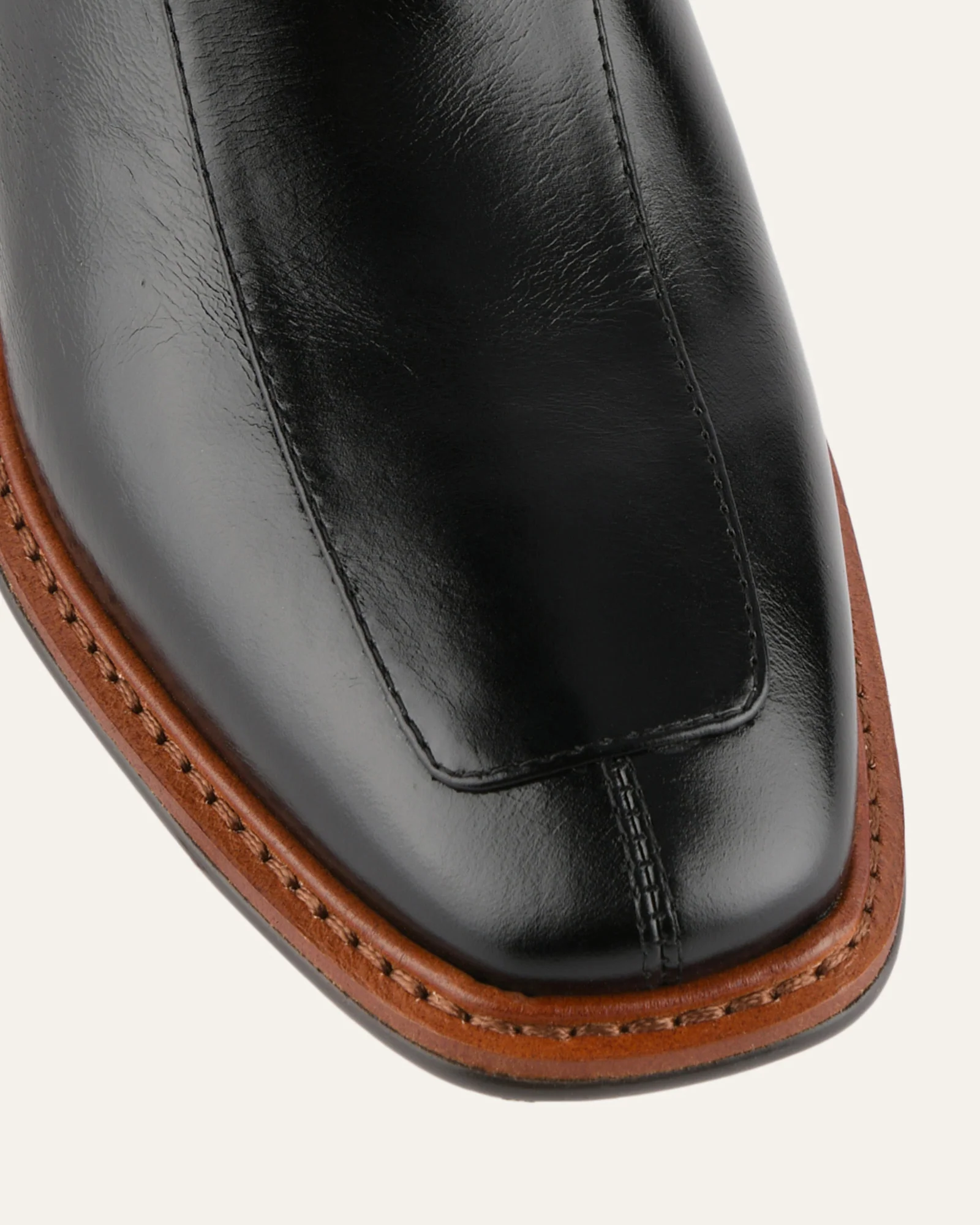 DARLA MID ANKLE BOOTS BLACK LEATHER - Image 4