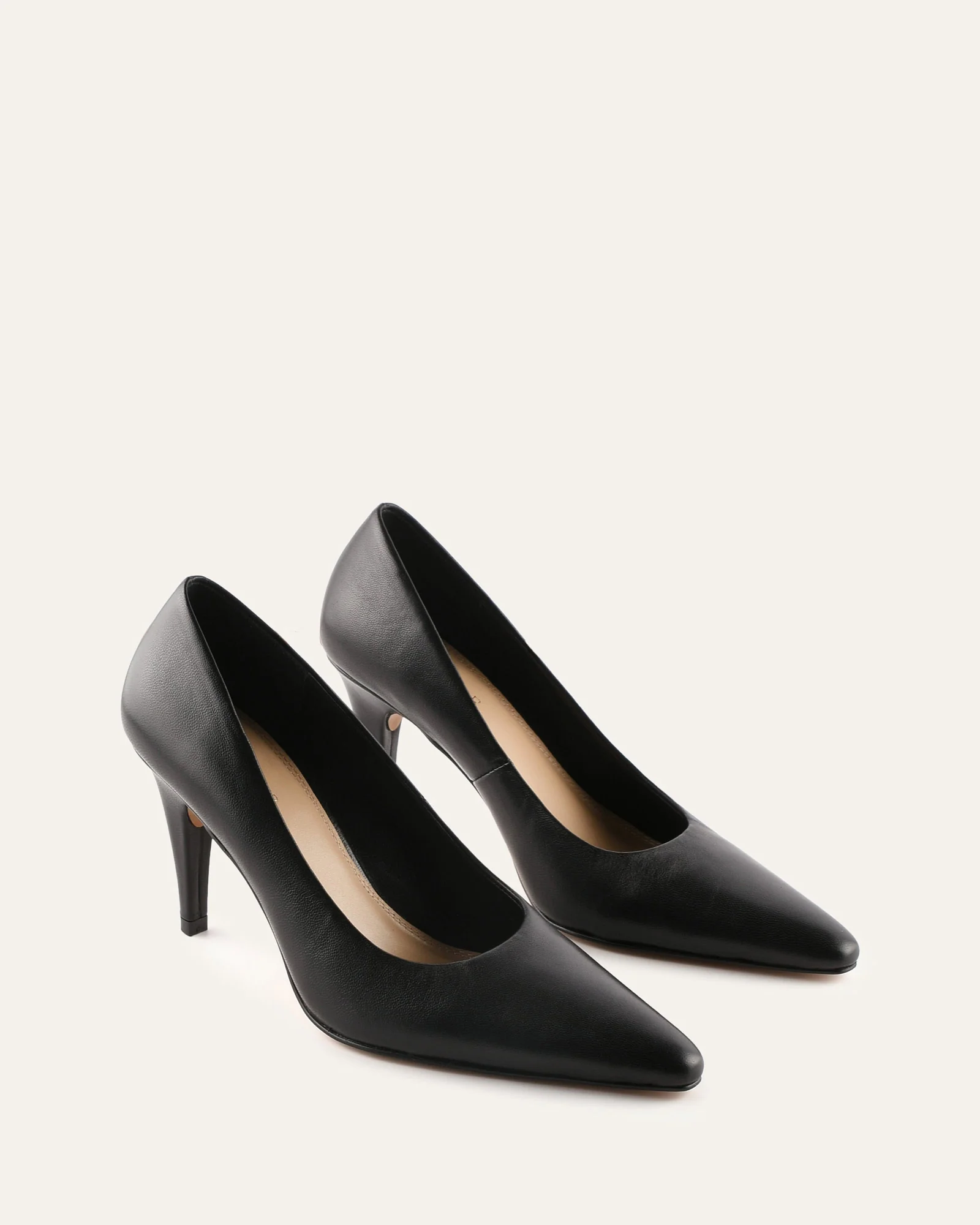 DASH HIGH HEELS BLACK LEATHER - Image 3