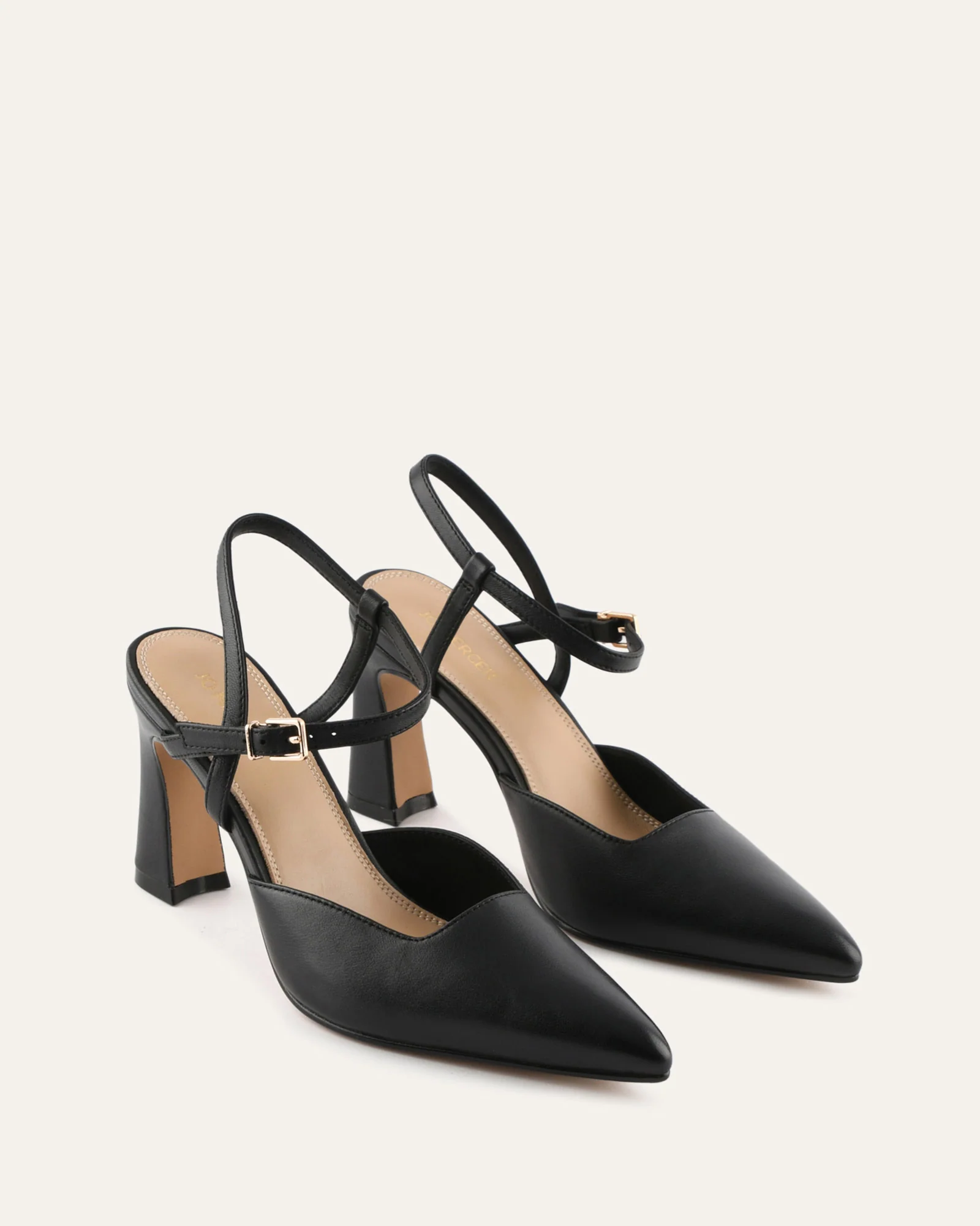 DAWN HIGH HEELS BLACK LEATHER - Image 3