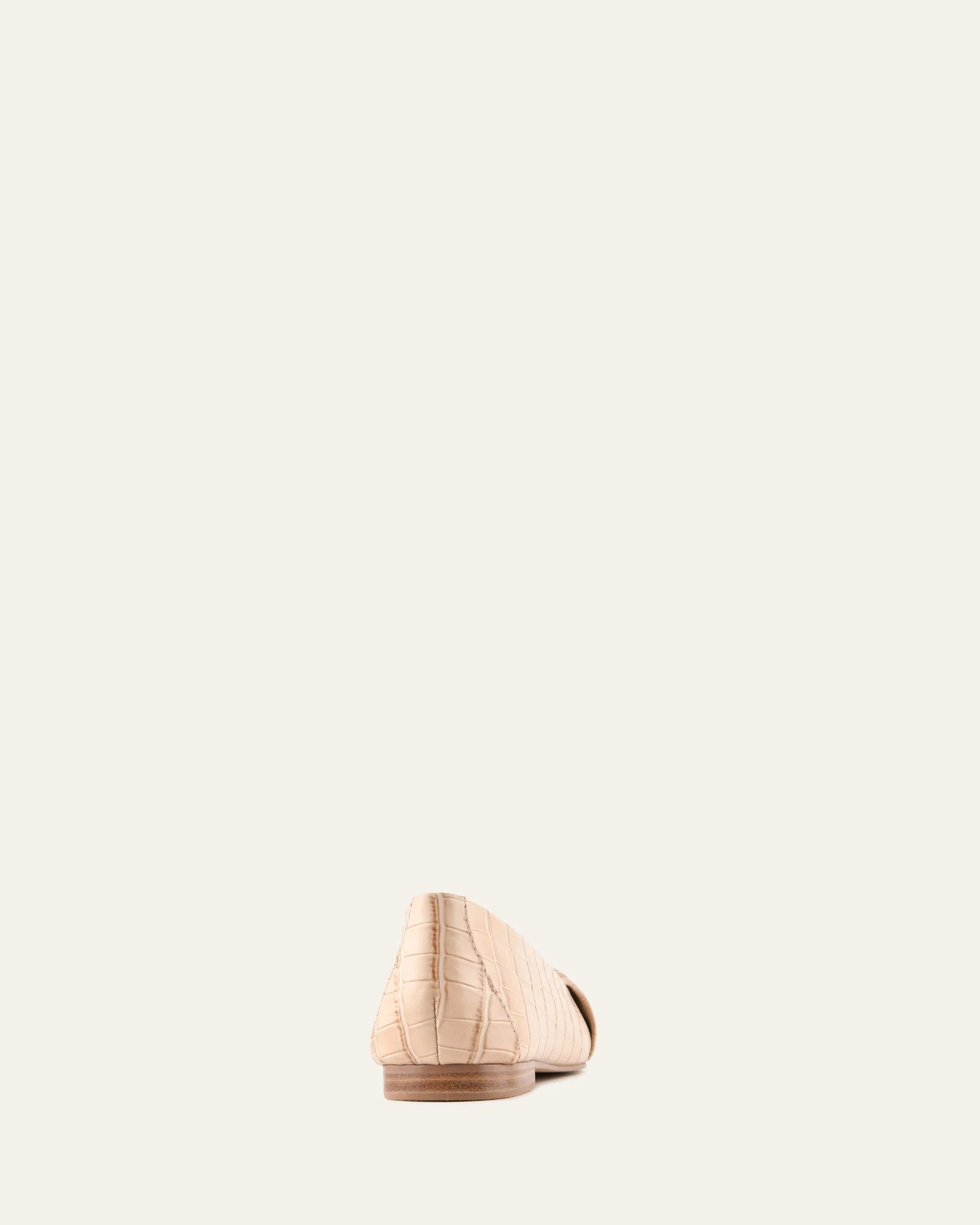 DEMETRI DRESS FLATS BEIGE CROC - Image 5