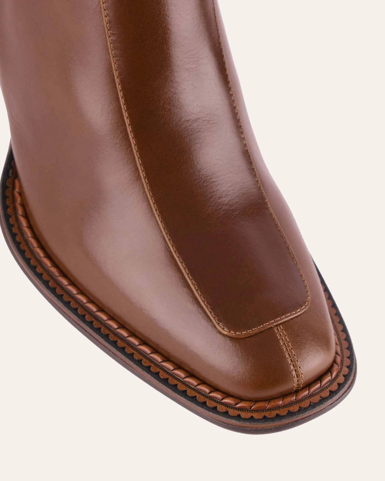 DEVINA MID ANKLE BOOTS DARK CHOC LEATHER - Image 4