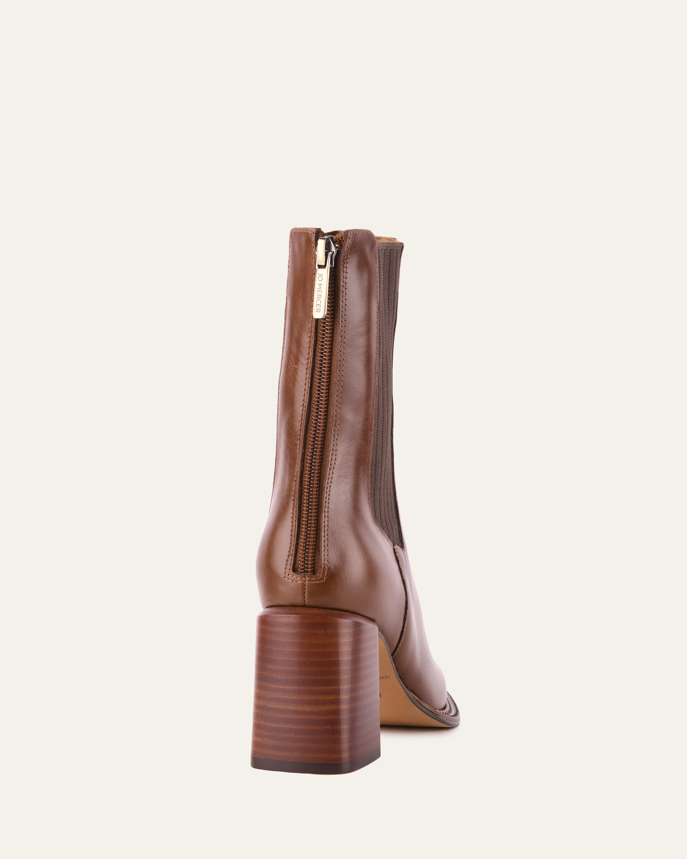 DEVINA MID ANKLE BOOTS DARK CHOC LEATHER - Image 5