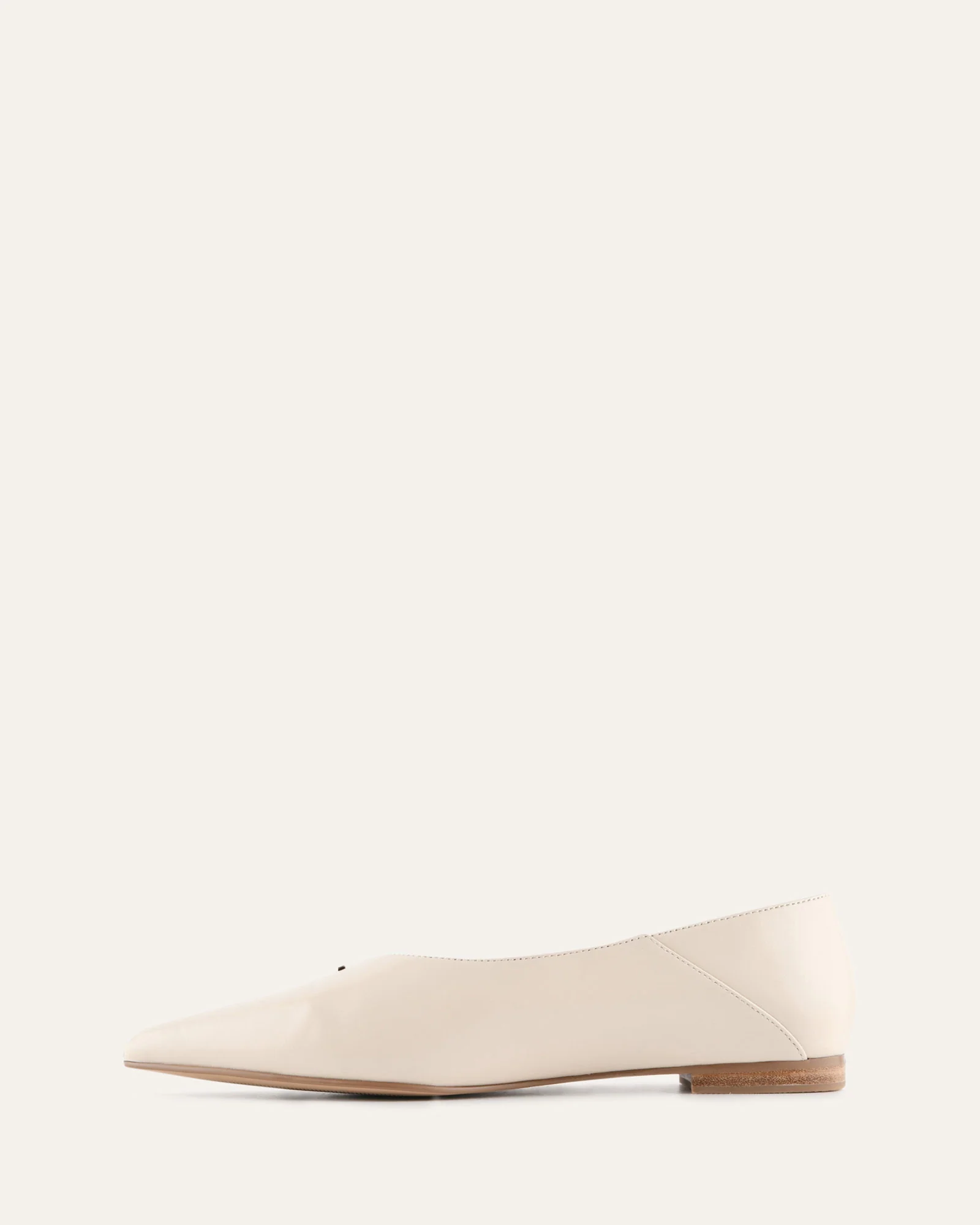 DIXON BALLET FLATS OFF WHITE LEATHER - Image 6