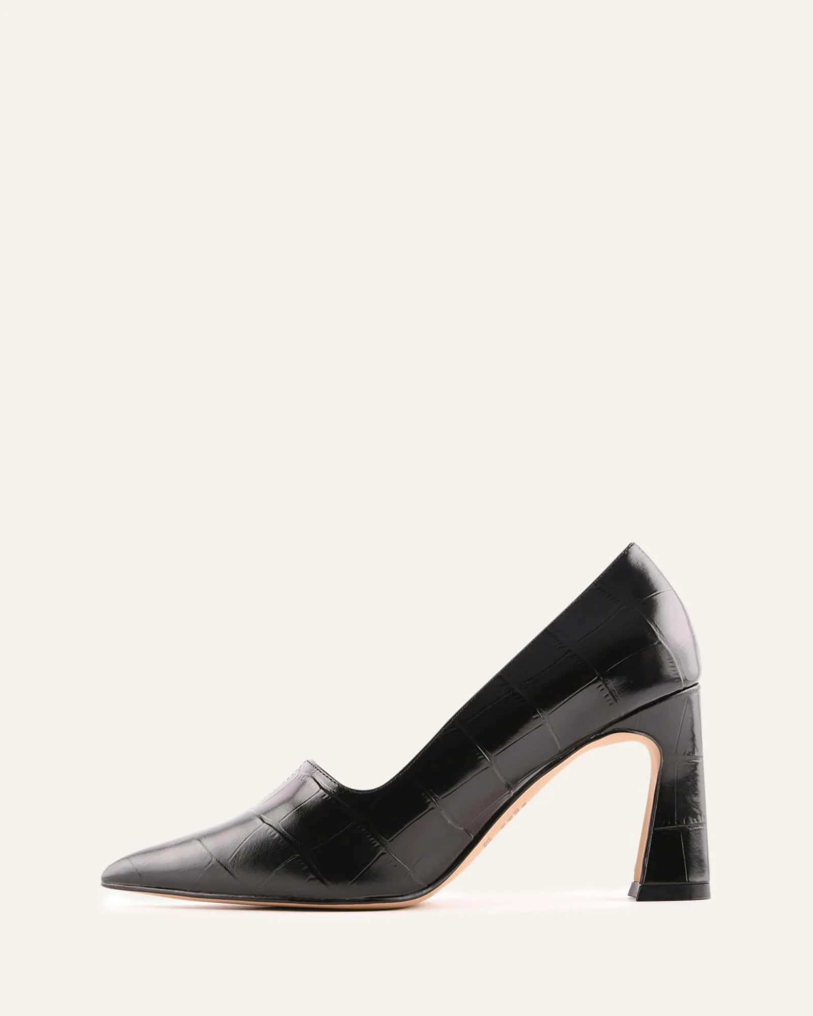 DOMINIQUE HIGH HEELS BLACK CROC - Image 6
