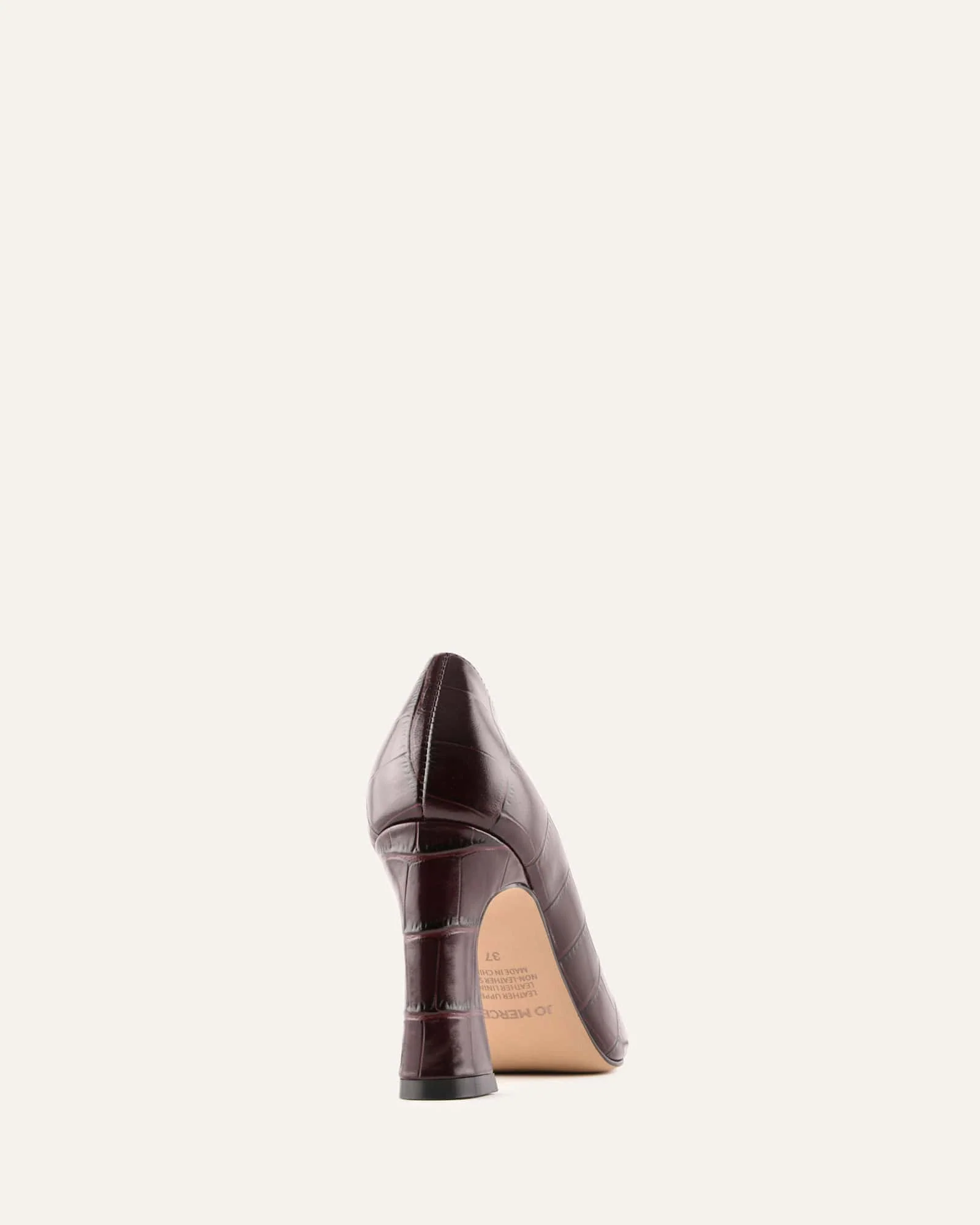 DOMINIQUE HIGH HEELS MAHOGANY CROC - Image 5