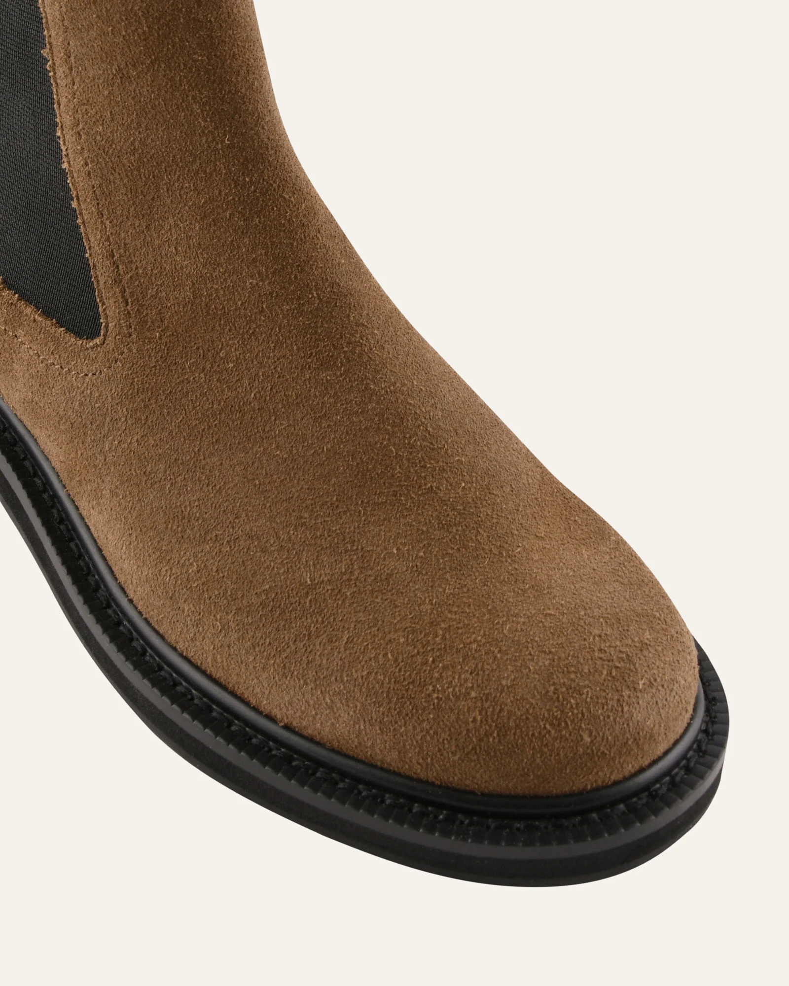 DORIAN FLAT ANKLE BOOTS BARK SUEDE - Image 4