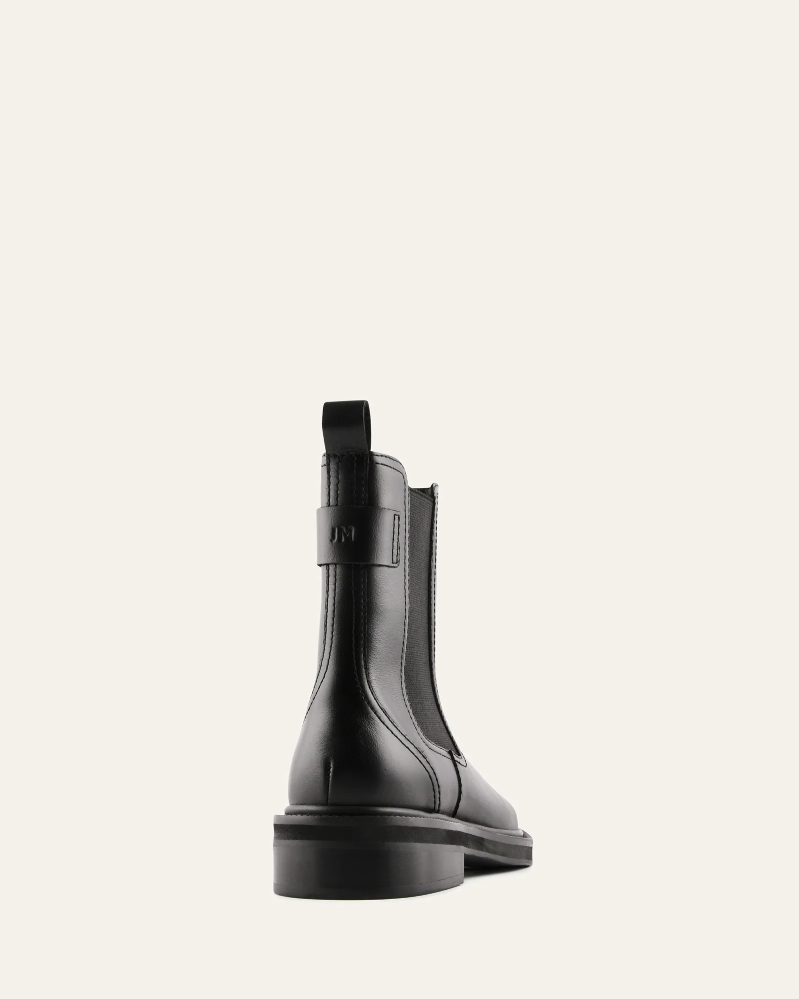 DORIAN FLAT ANKLE BOOTS BLACK LEATHER - Image 4