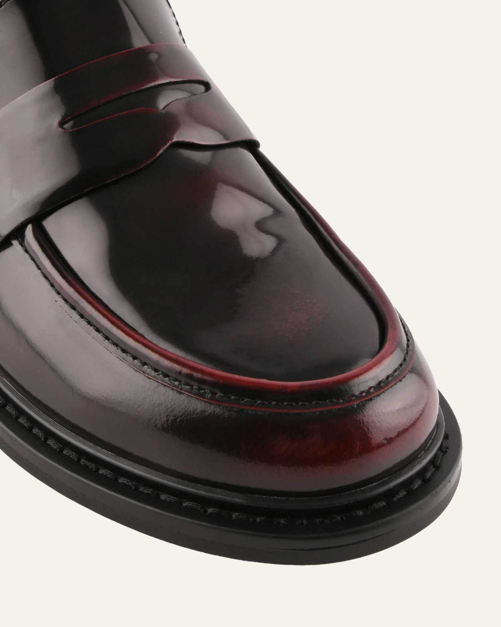 EBONY LOAFERS BURGUNDY LEATHER - Image 4