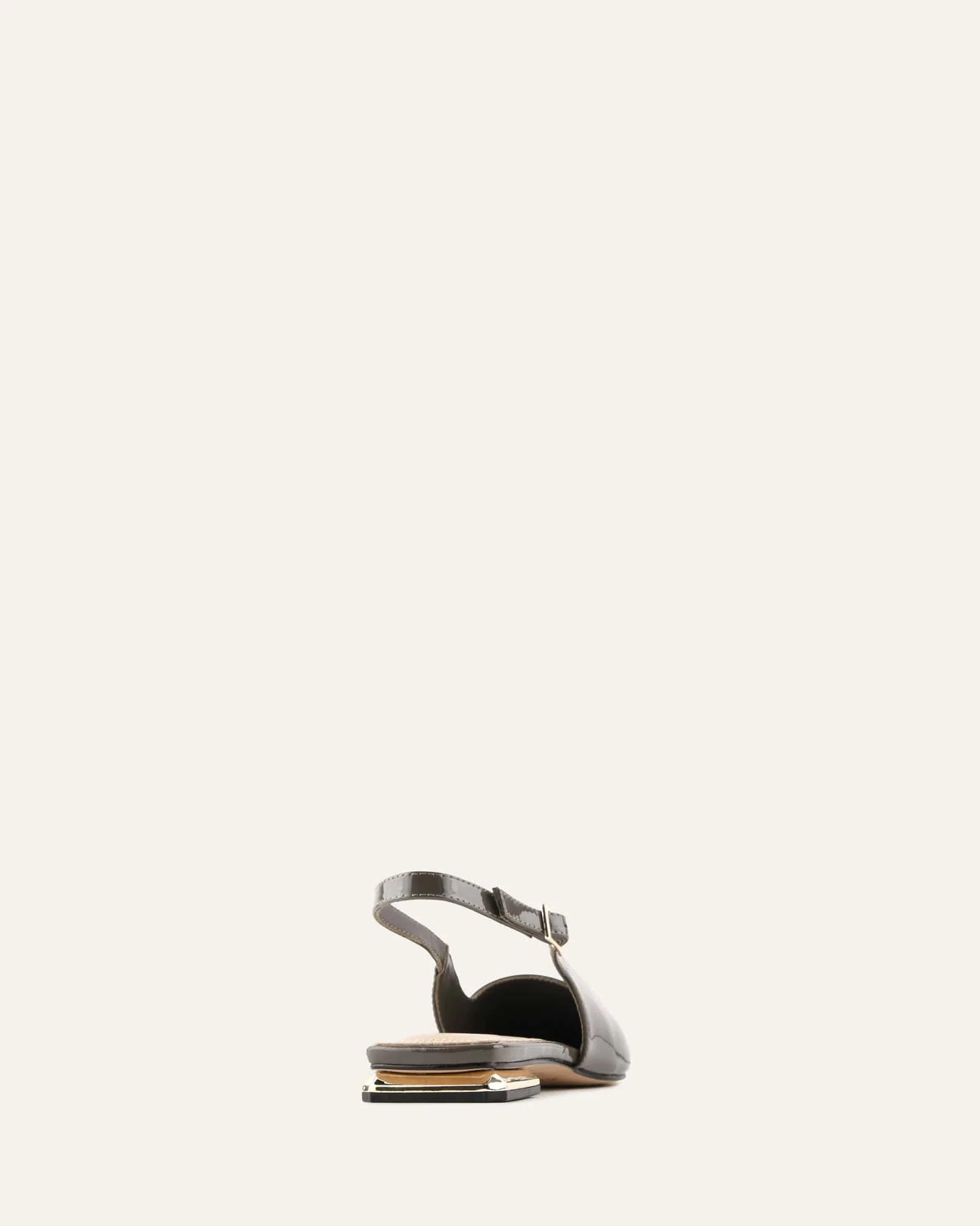 ECLIPSE DRESS FLATS DARK OLIVE PATENT - Image 4