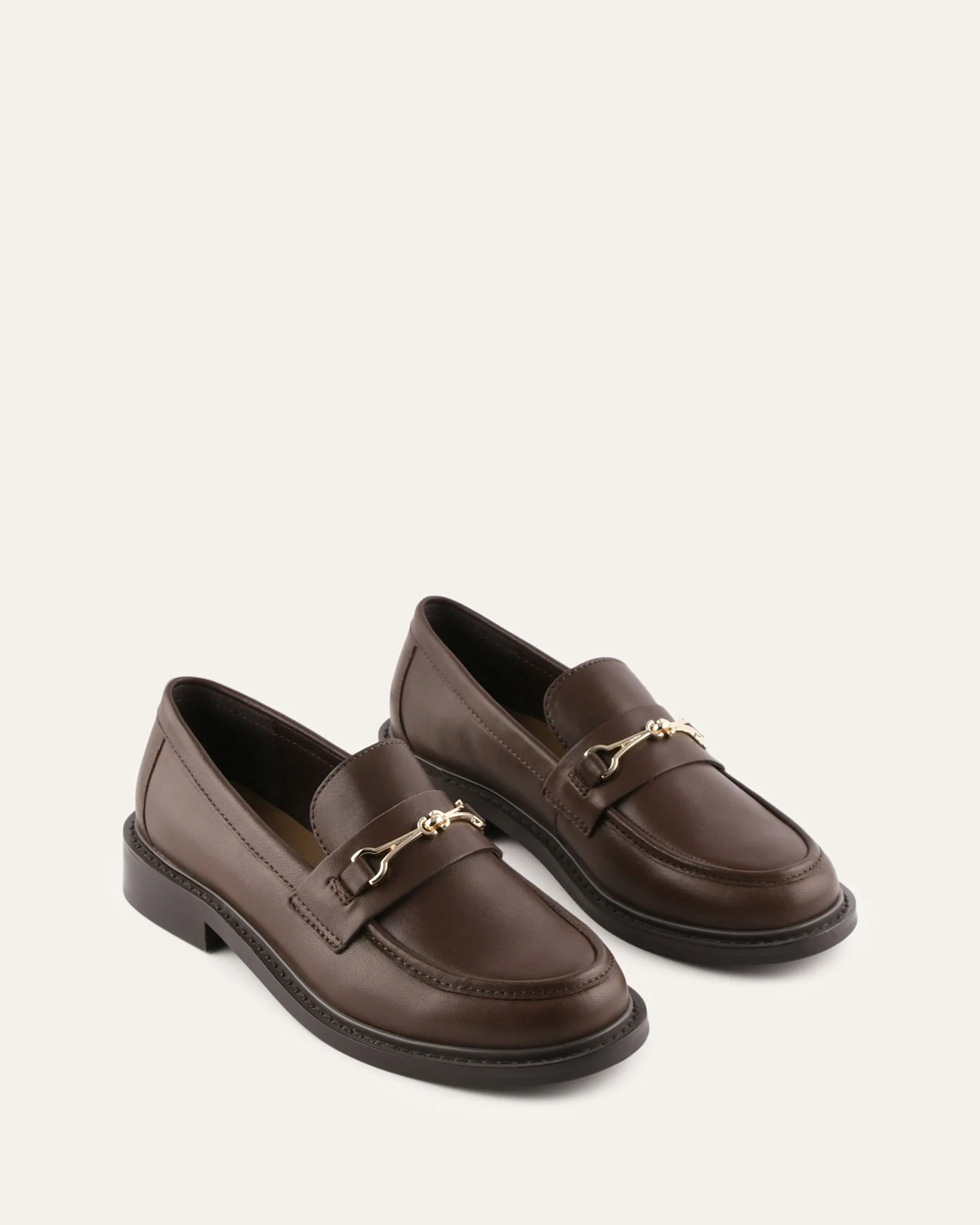 EDGAR LOAFERS CHOCOLATE LEATHER - Image 3