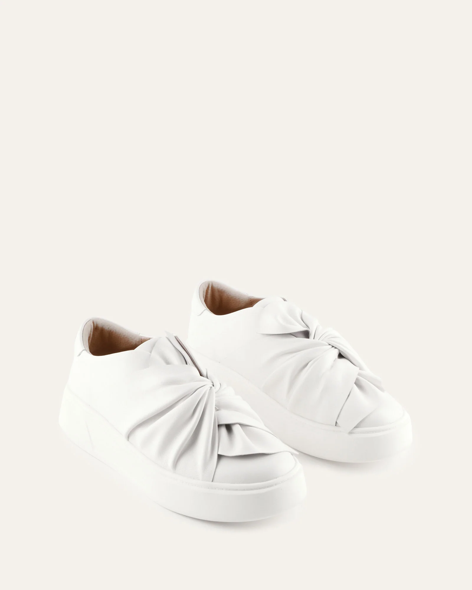 EDIE SNEAKERS WHITE LEATHER - Image 2
