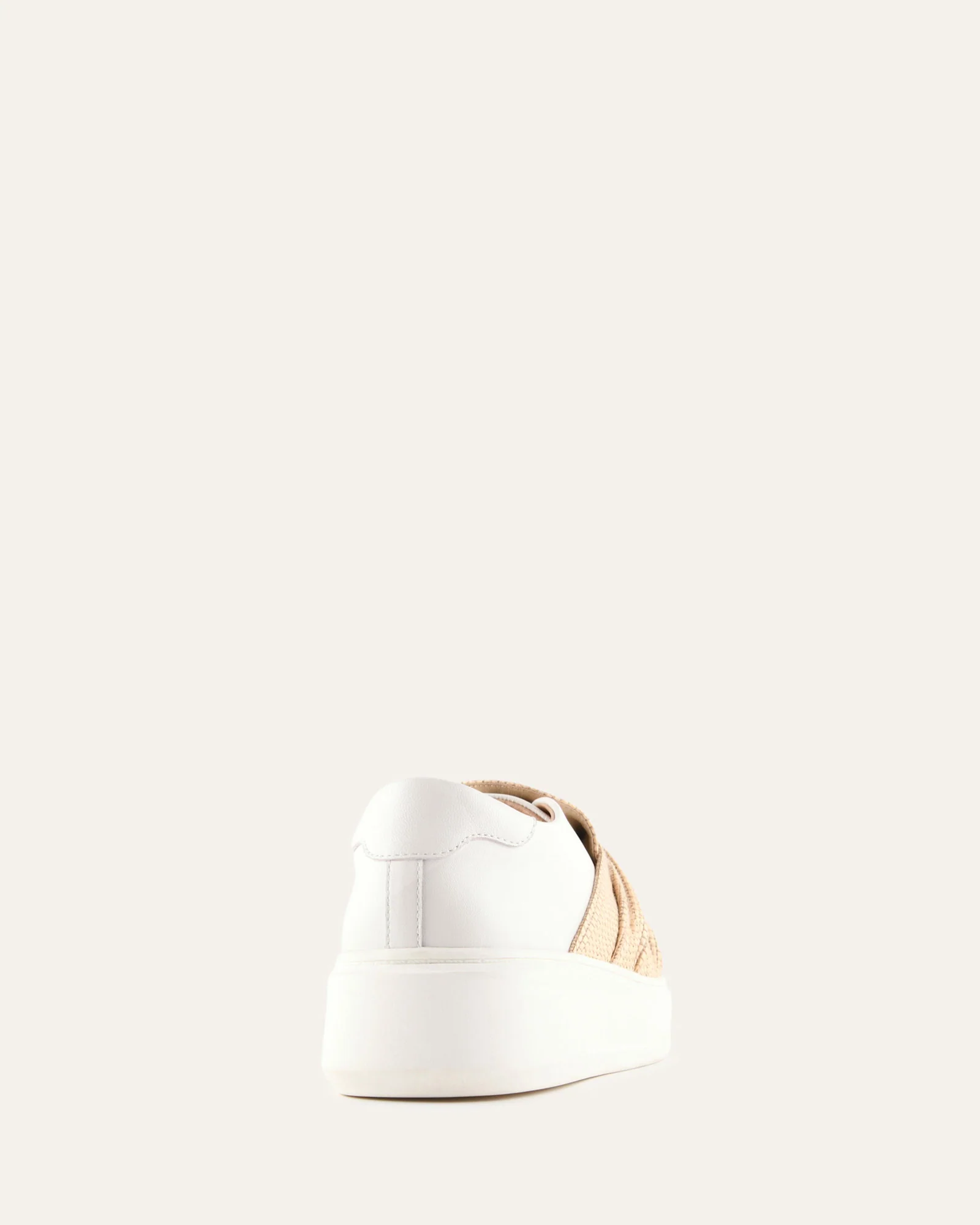EDIE SNEAKERS WHITE LEATHER/RAFFIA - Image 4