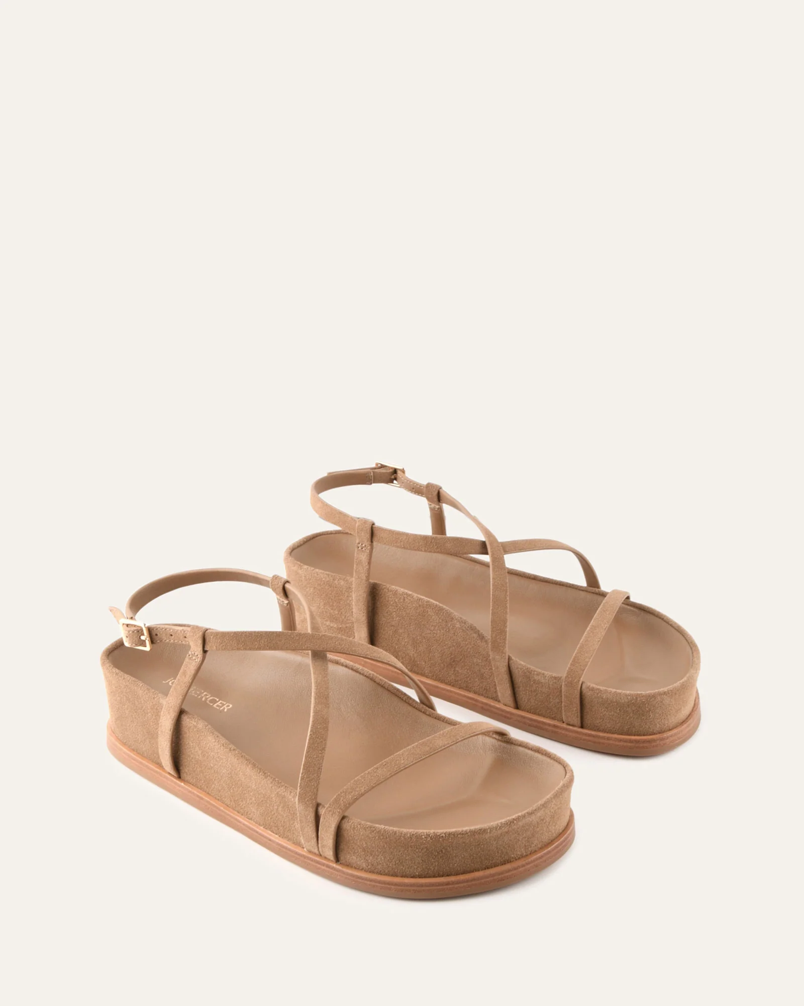 ELK FLAT SANDALS LATTE SUEDE - Image 2