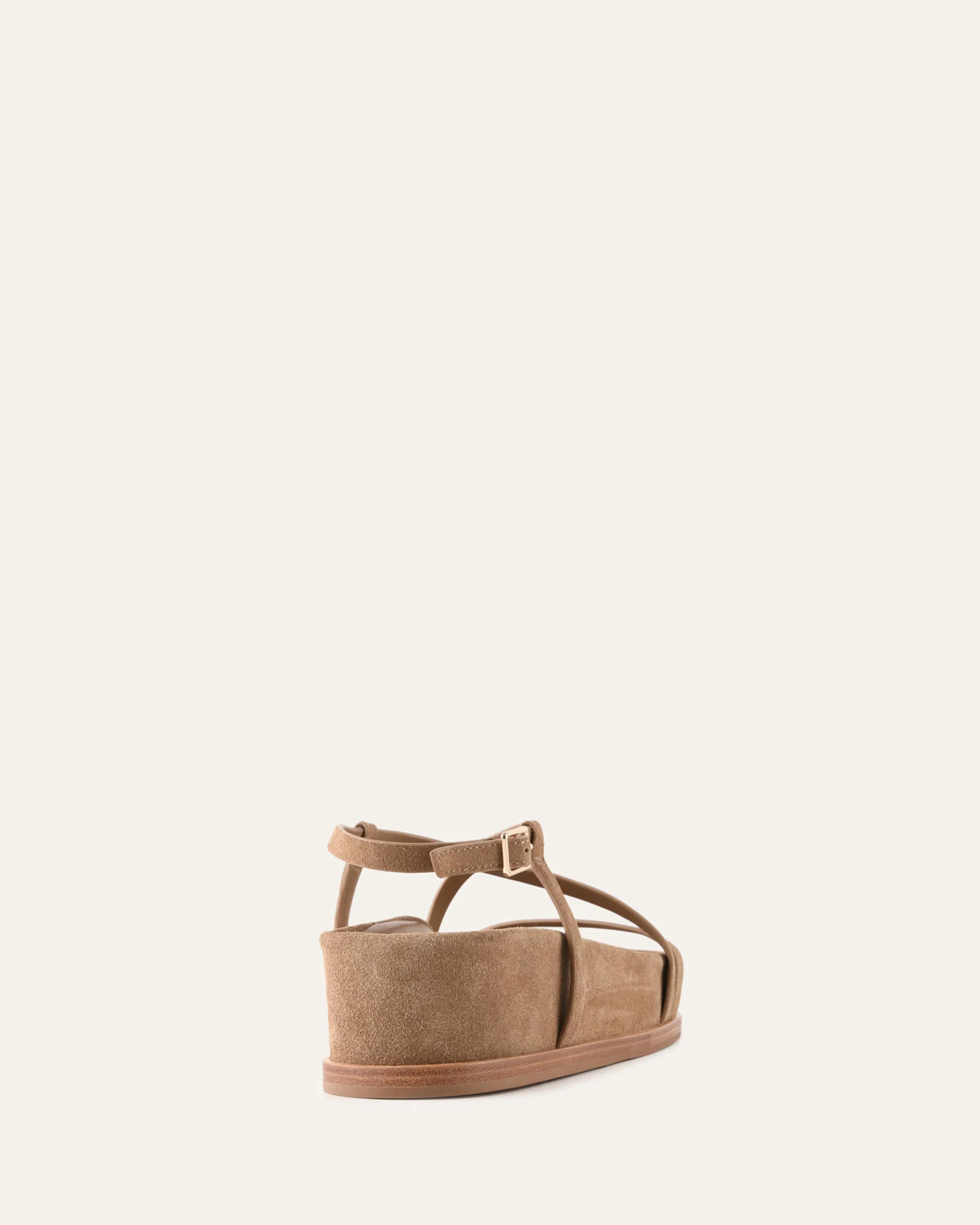 ELK FLAT SANDALS LATTE SUEDE - Image 4