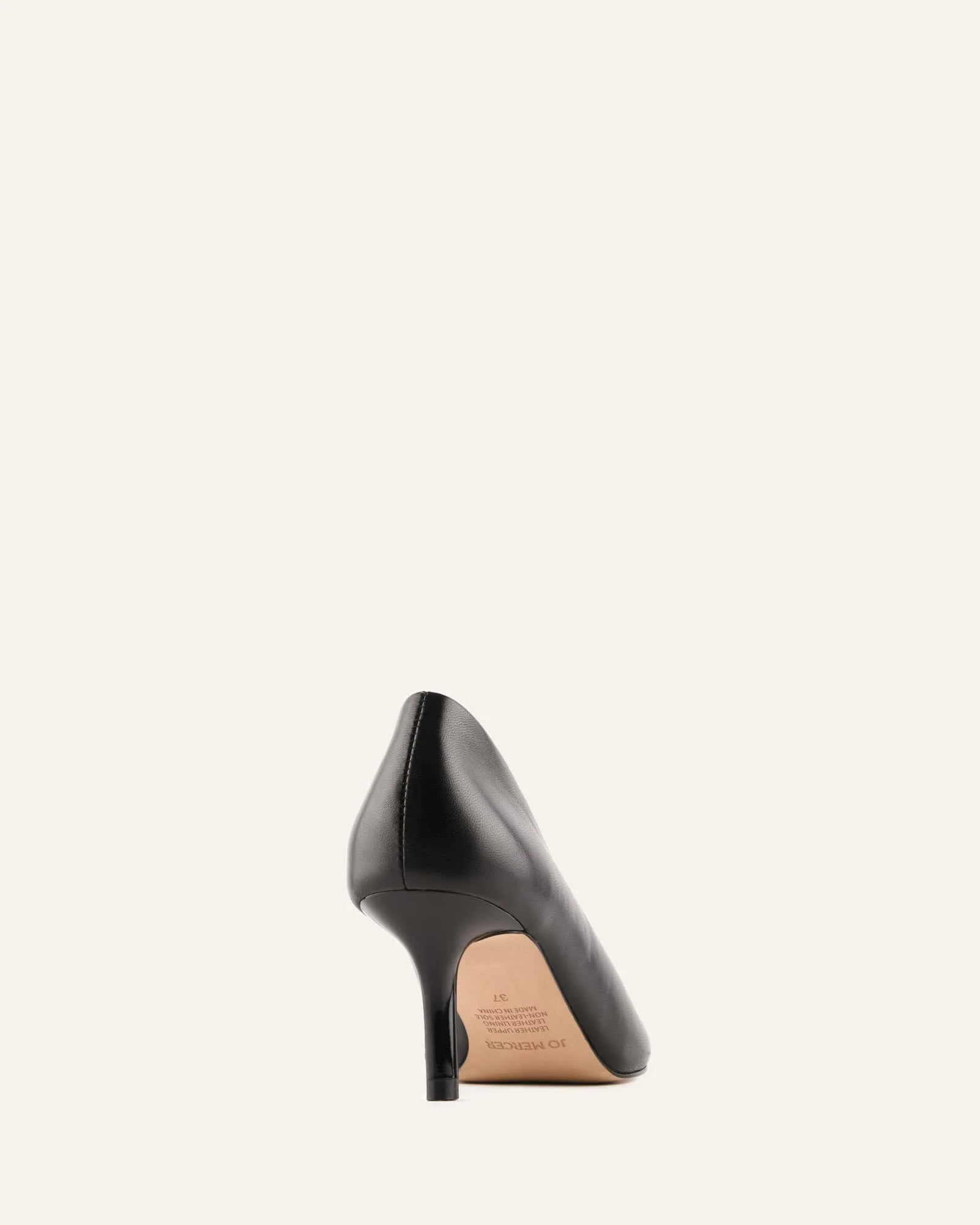 ELLA MID HEELS BLACK LEATHER - Image 4