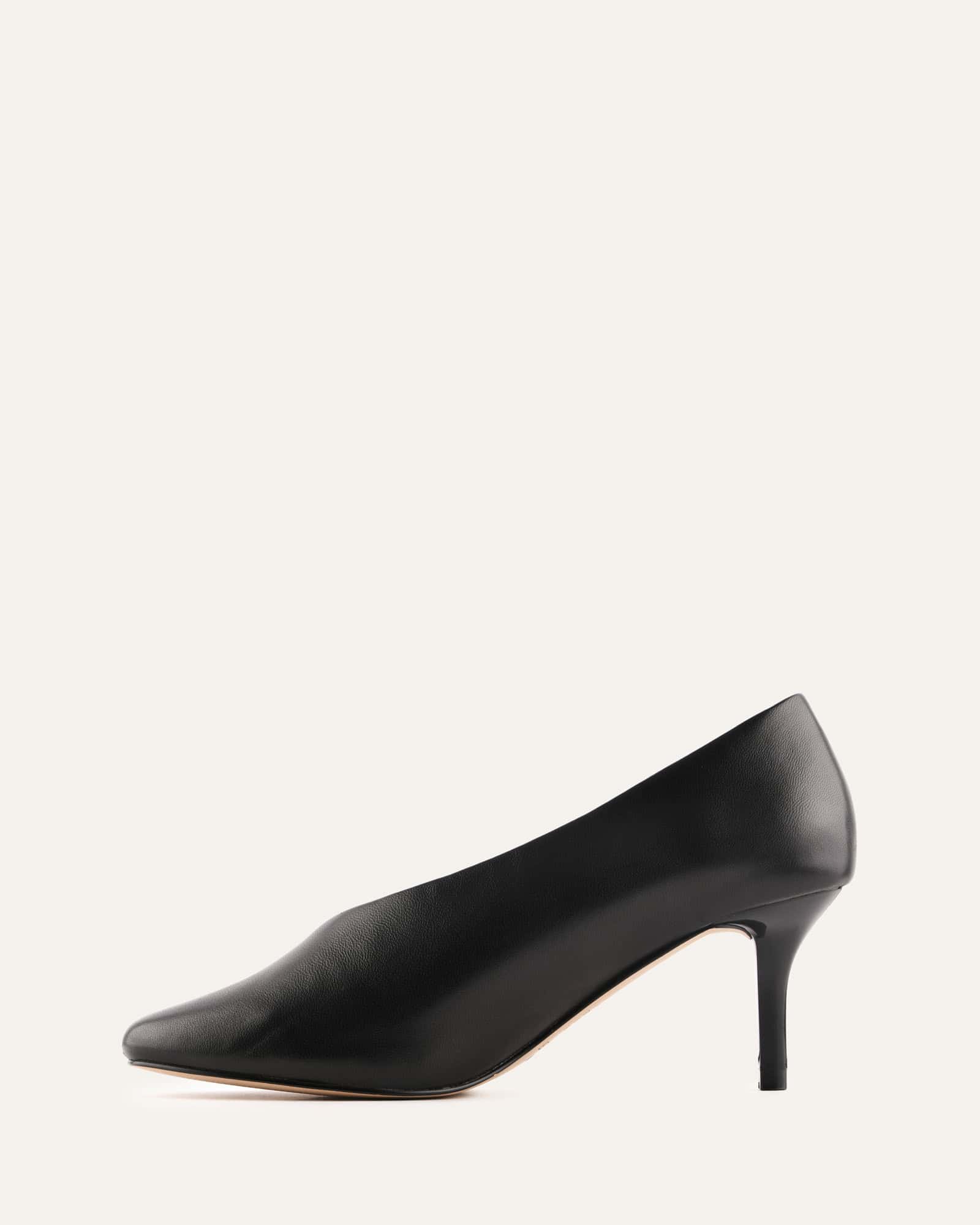 ELLA MID HEELS BLACK LEATHER - Image 5