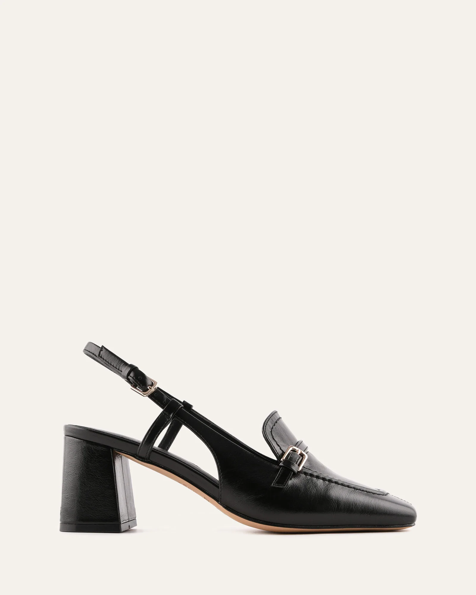 ELLERY MID HEELS BLACK LEATHER