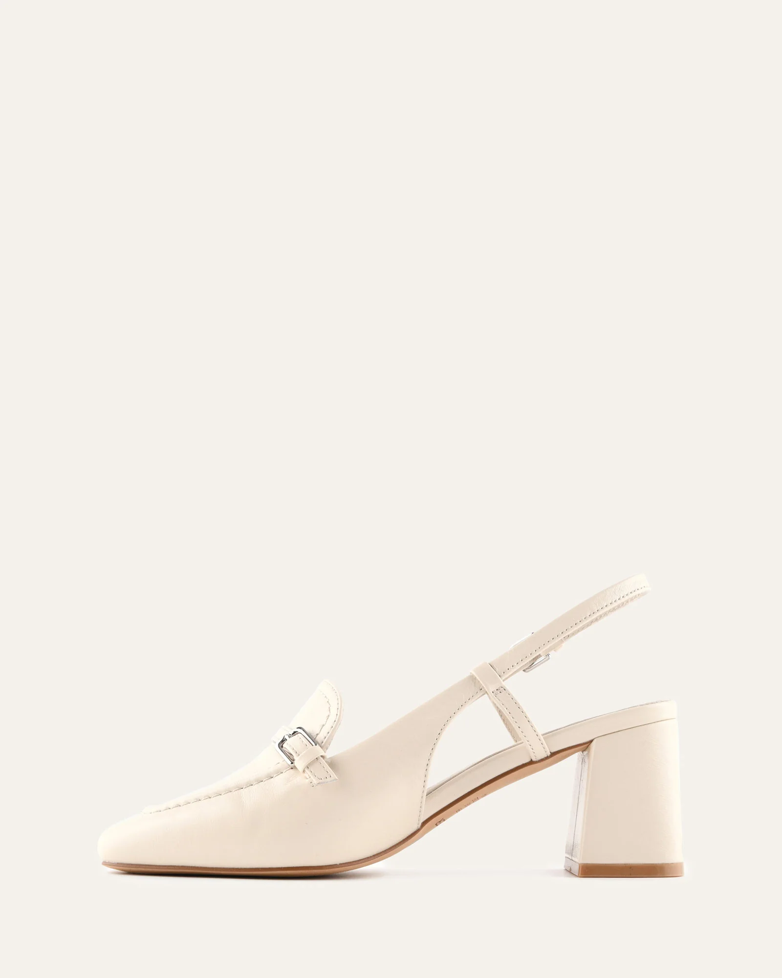 ELLERY MID HEELS OFF WHITE LEATHER - Image 6