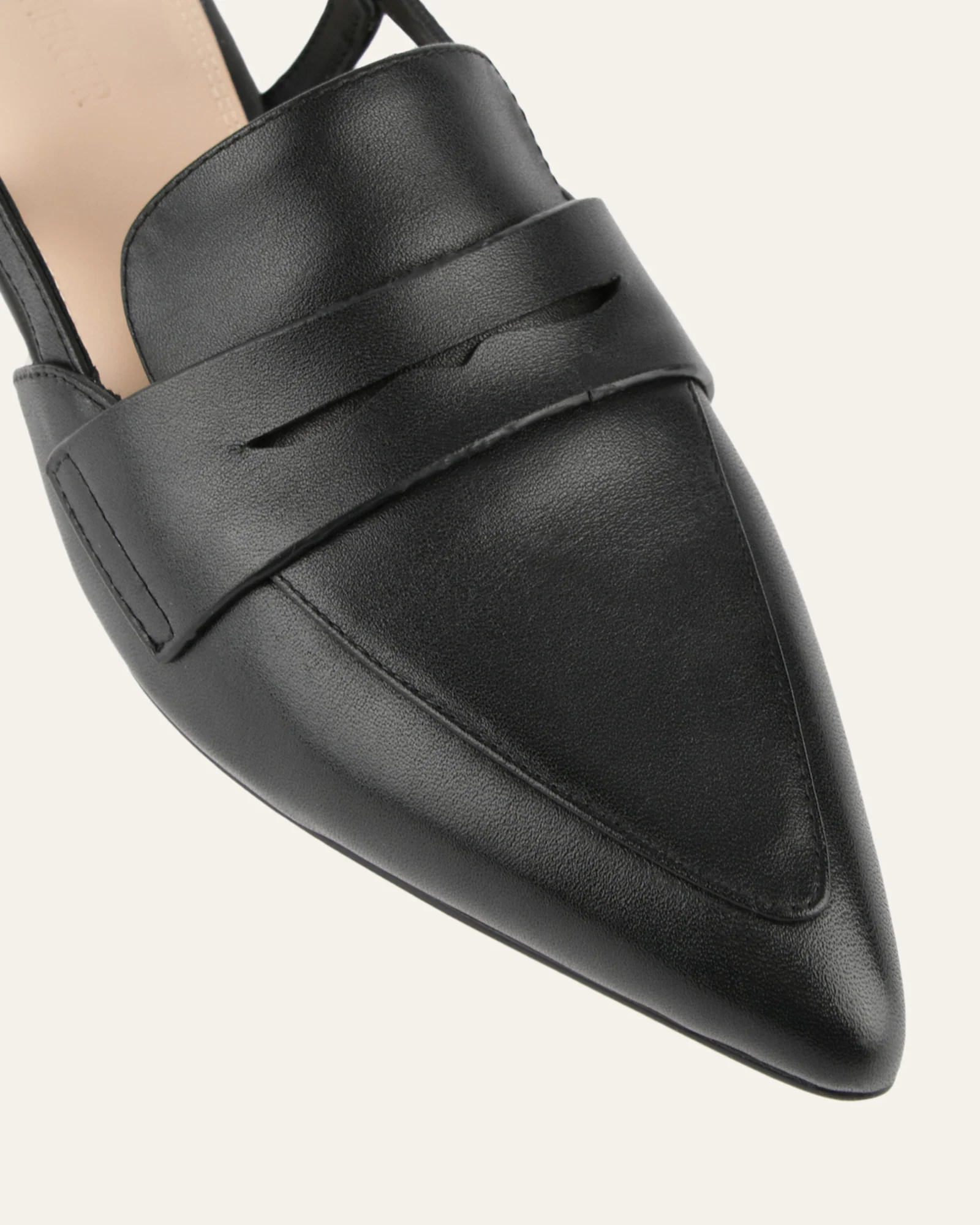 ELOISE DRESS FLATS BLACK LEATHER - Image 4