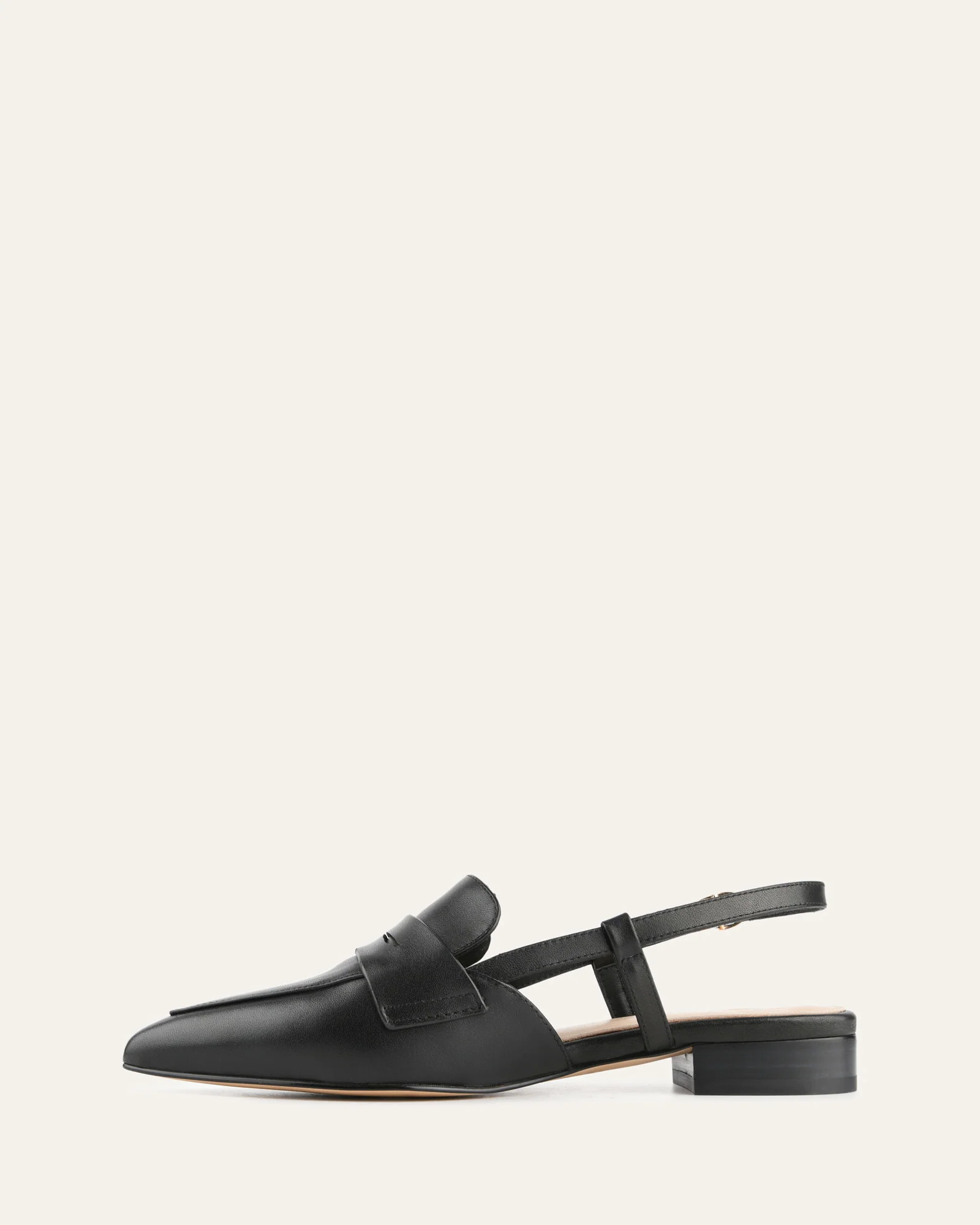 ELOISE DRESS FLATS BLACK LEATHER - Image 6