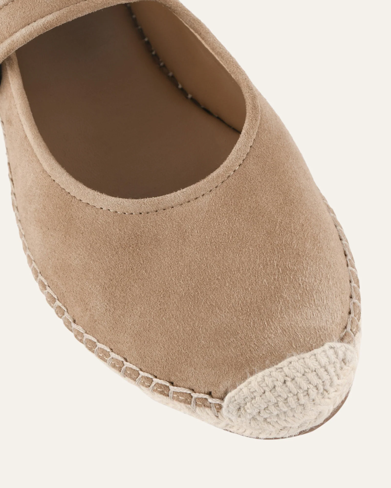 ELSIE FLAT ESPADRILLES LATTE SUEDE - Image 3
