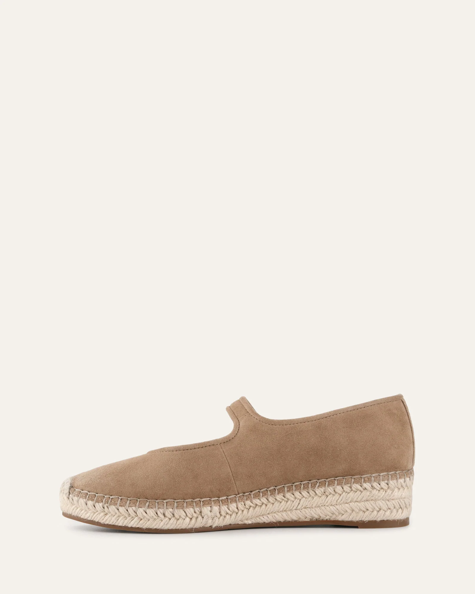 ELSIE FLAT ESPADRILLES LATTE SUEDE - Image 5