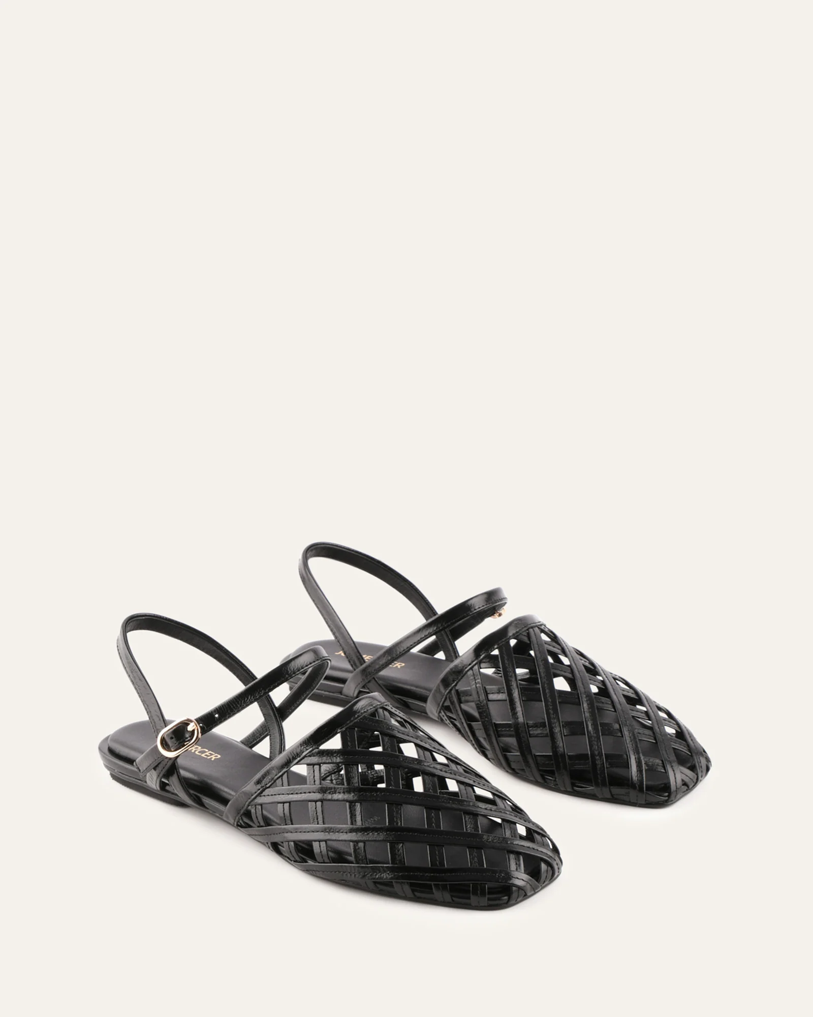 EROS CASUAL FLATS BLACK LEATHER - Image 3