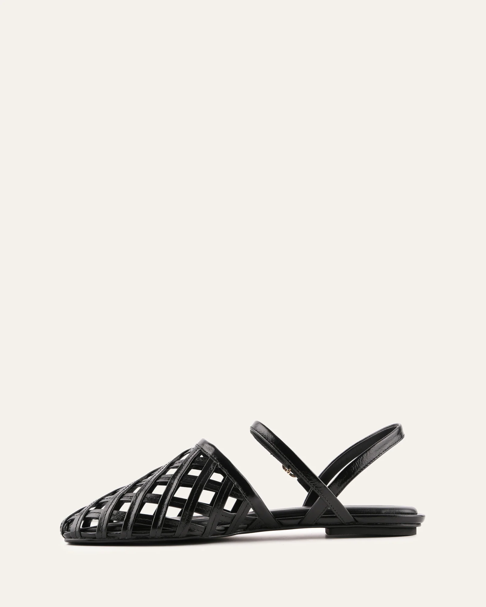 EROS CASUAL FLATS BLACK LEATHER - Image 6