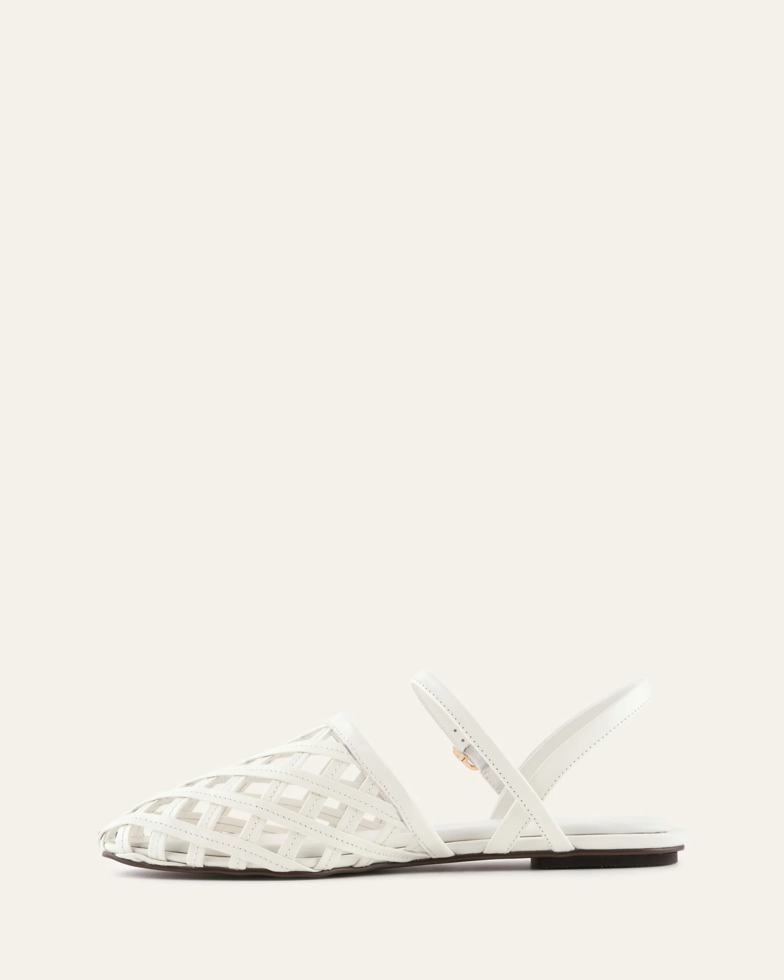EROS CASUAL FLATS WHITE LEATHER - Image 6
