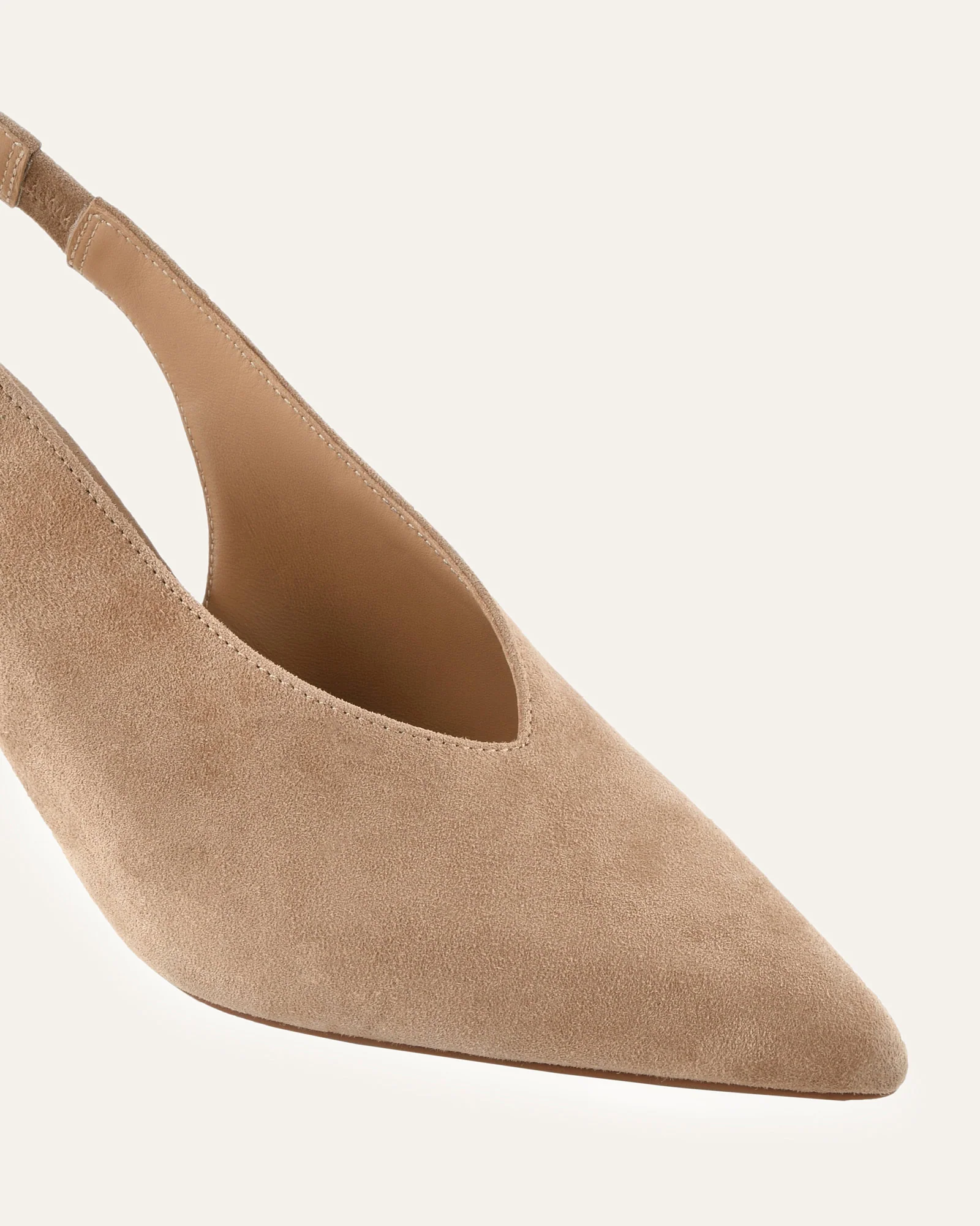 EVIE MID HEELS LATTE SUEDE - Image 3