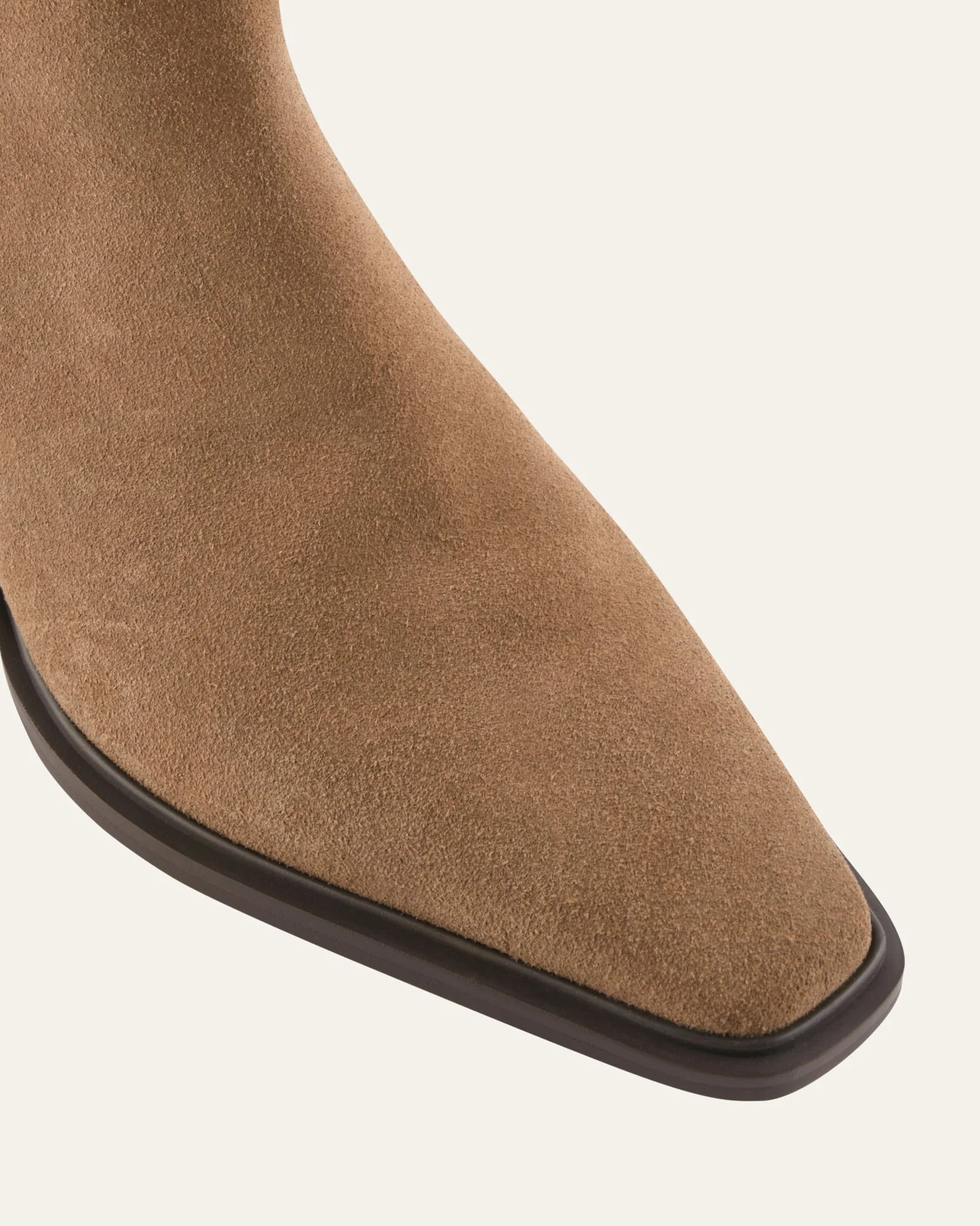 FARROW FLAT ANKLE BOOTS LATTE SUEDE - Image 3
