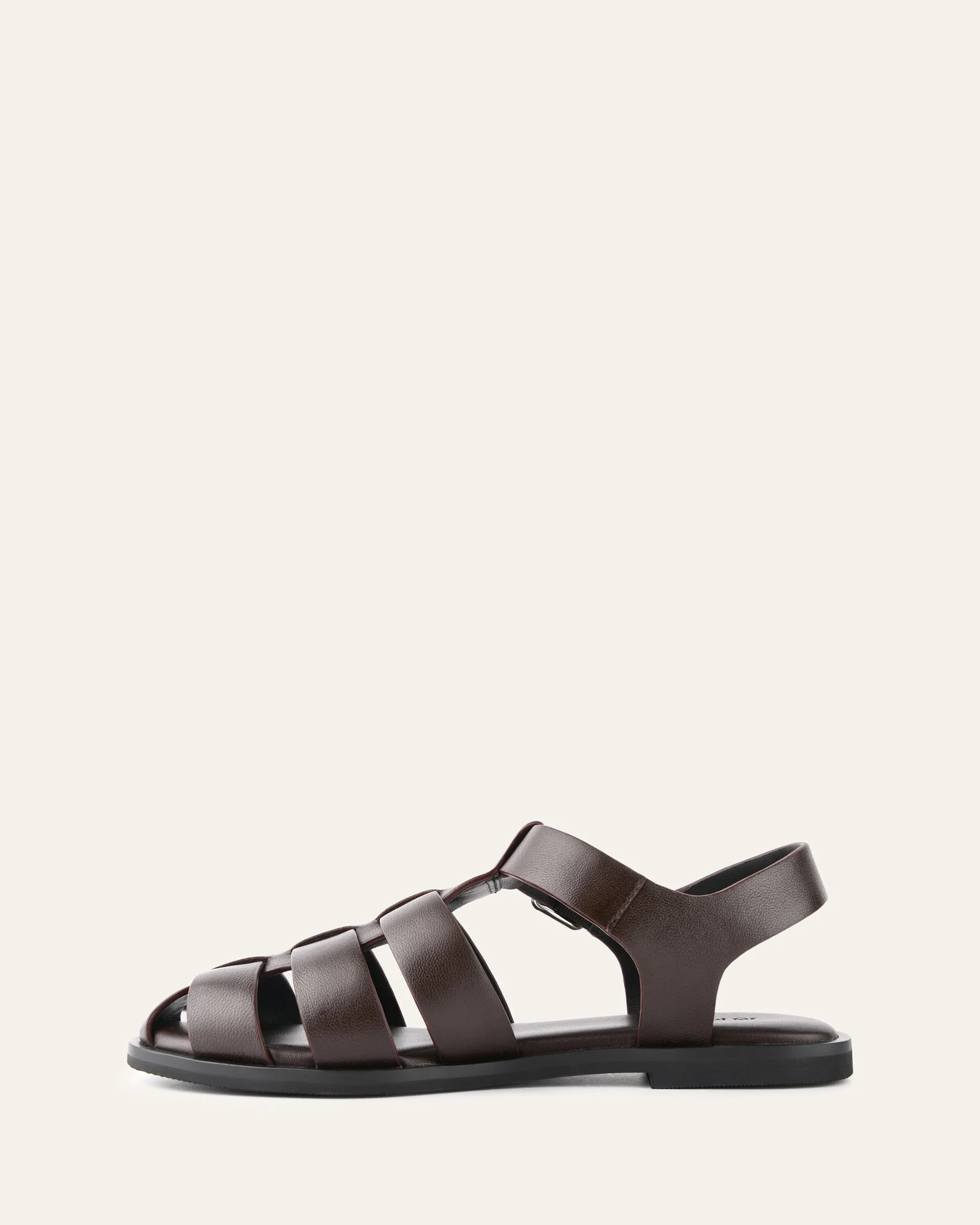 FINN FLAT SANDALS CHOCOLATE LEATHER - Image 6