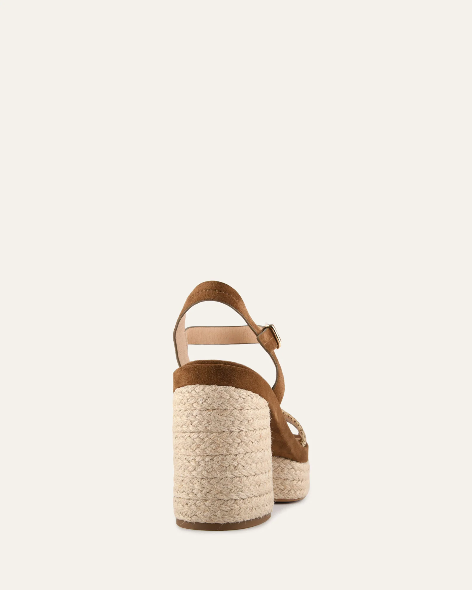 FISHER HIGH HEEL PLATFORM SANDALS BISCUIT SUEDE - Image 5