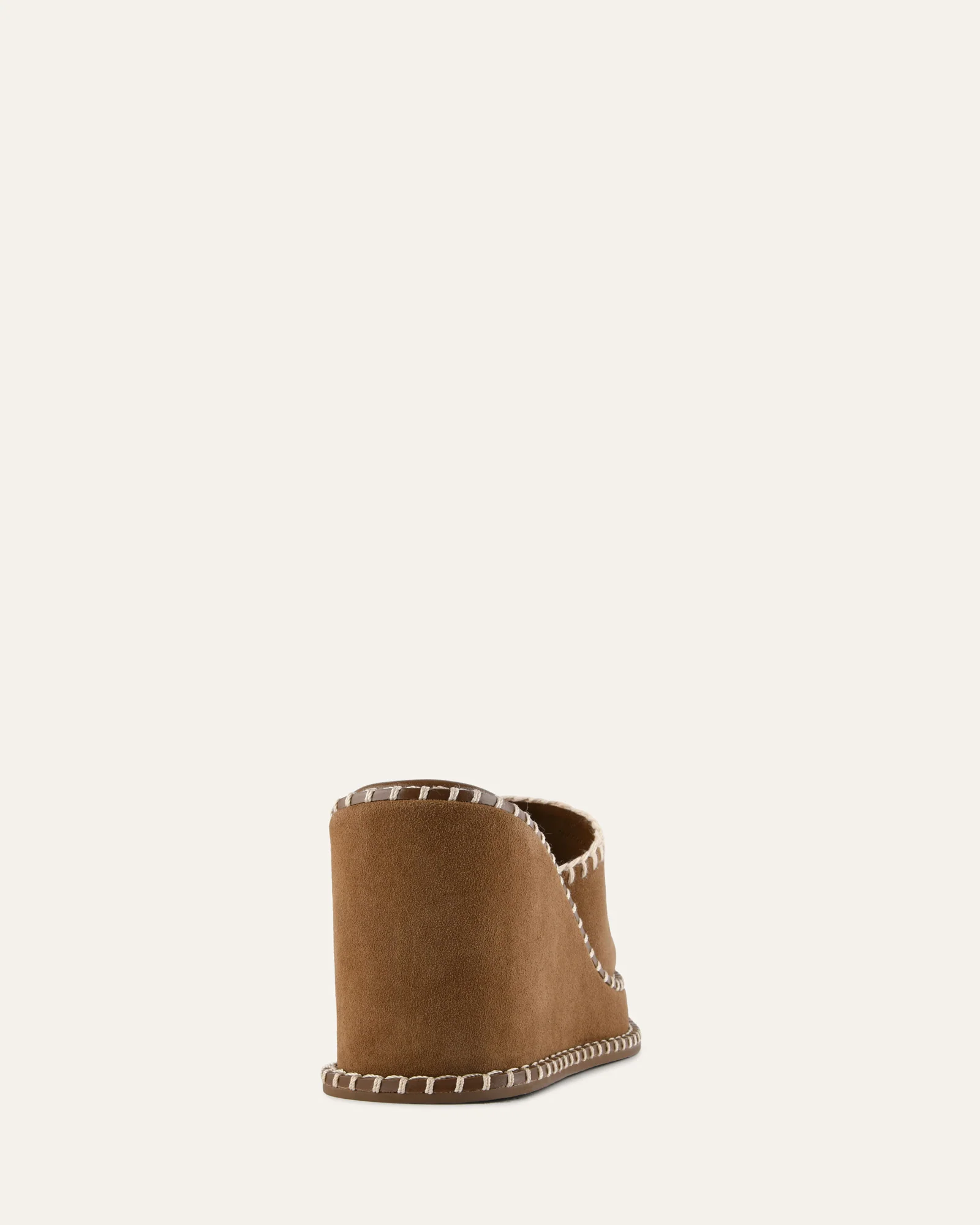FRANKIE HIGH WEDGE SANDALS BISCUIT SUEDE - Image 5