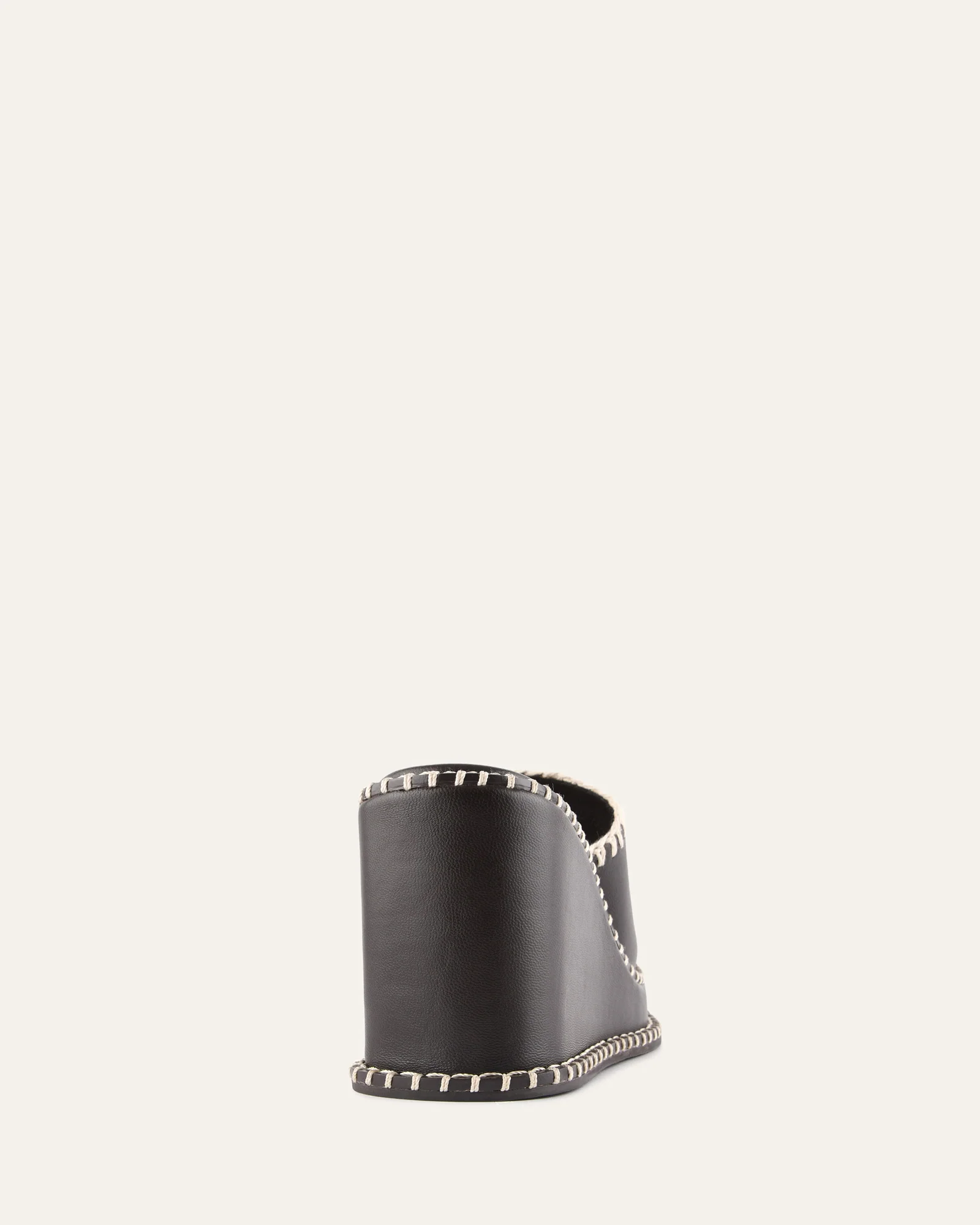 FRANKIE HIGH WEDGE SANDALS BITTER CHOC LEATHER - Image 5