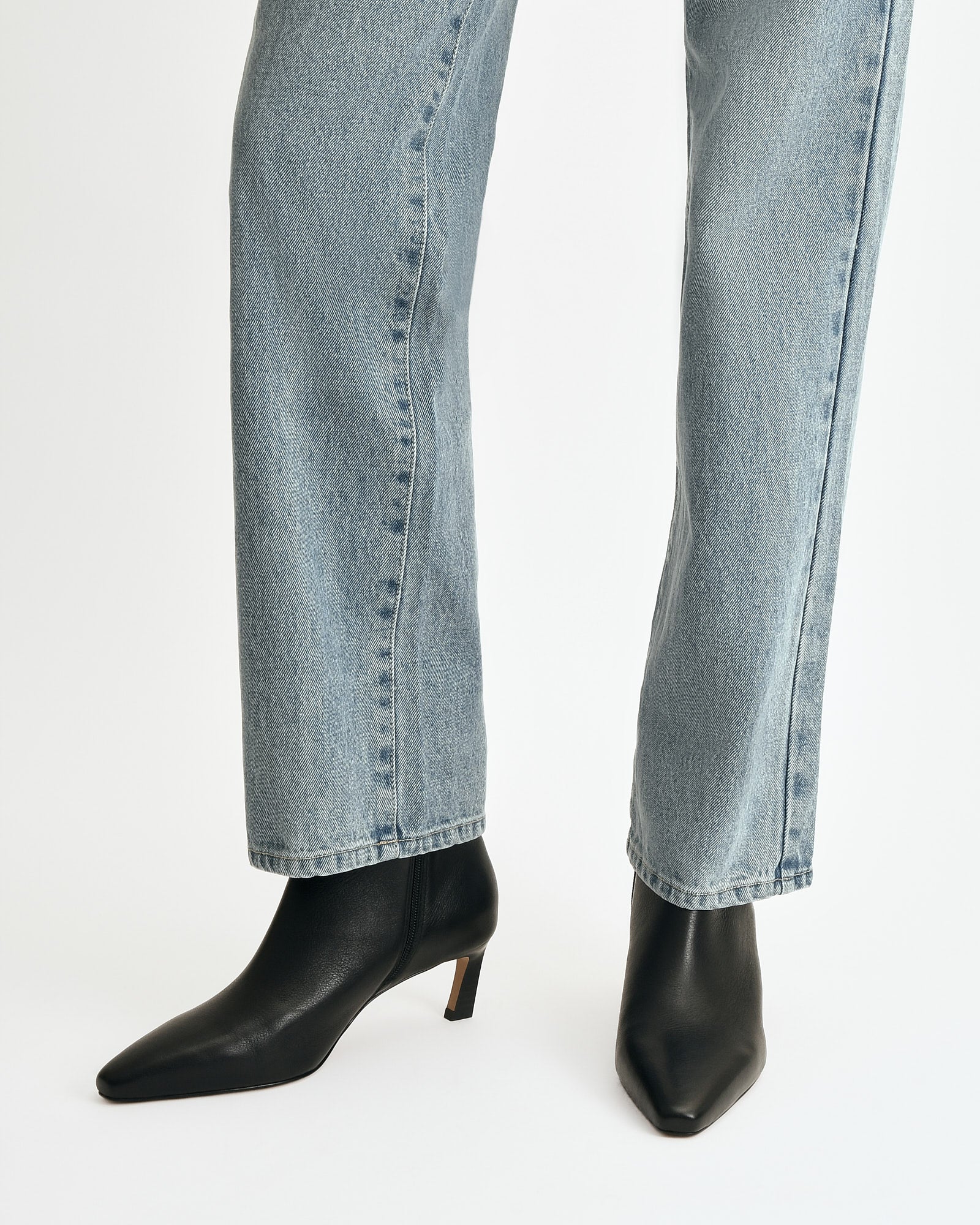GABBY MID ANKLE BOOTS BLACK LEATHER - Image 2