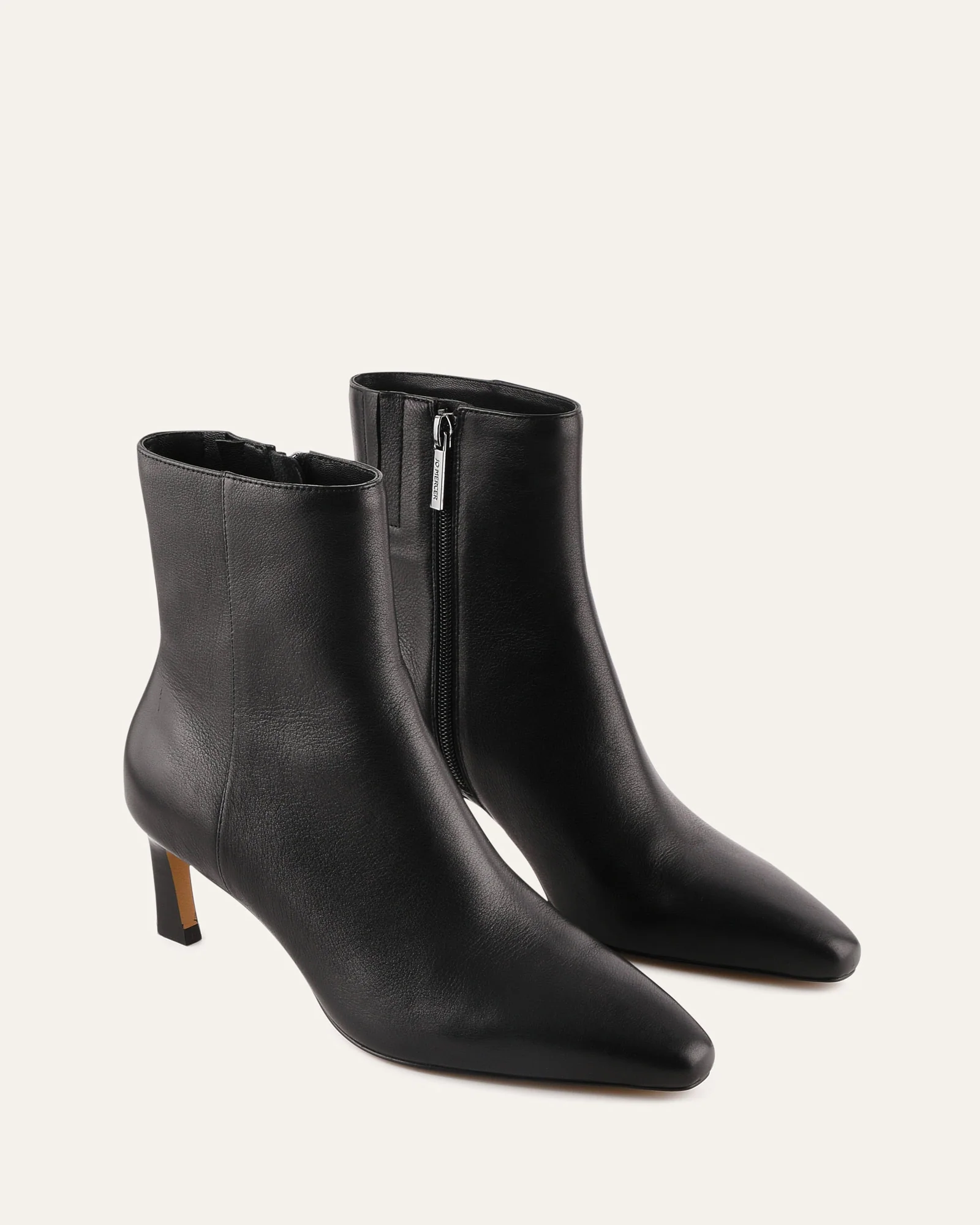 GABBY MID ANKLE BOOTS BLACK LEATHER - Image 3