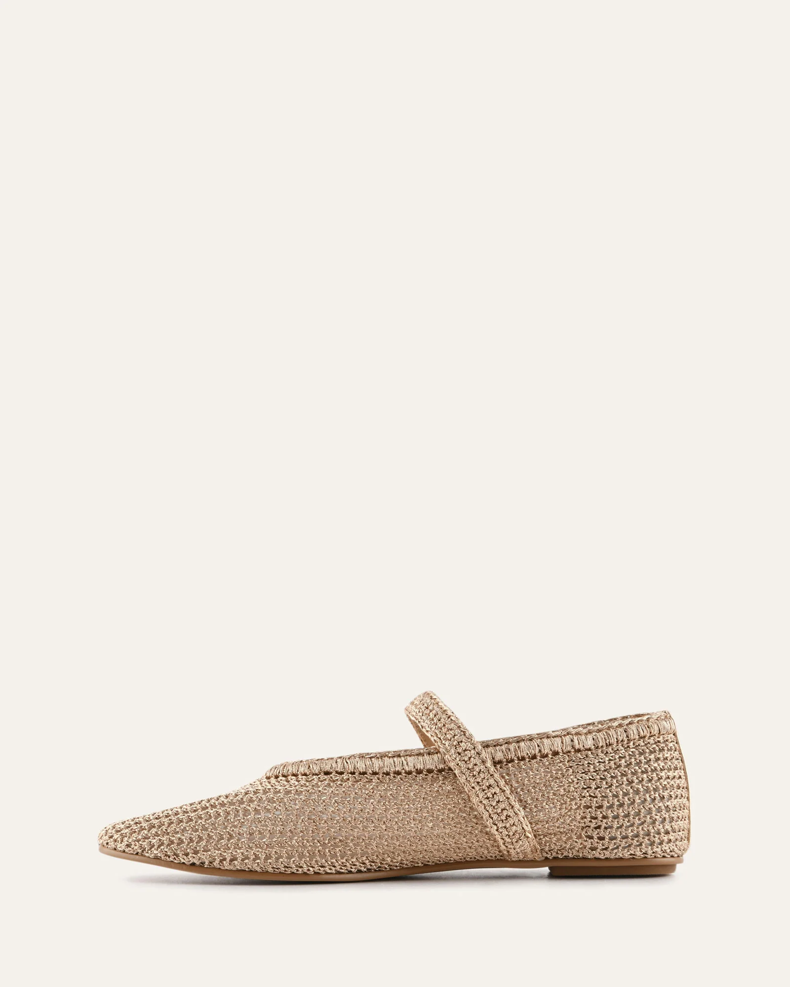 GEORGIE BALLET FLATS SOFT GOLD METALLIC - Image 5