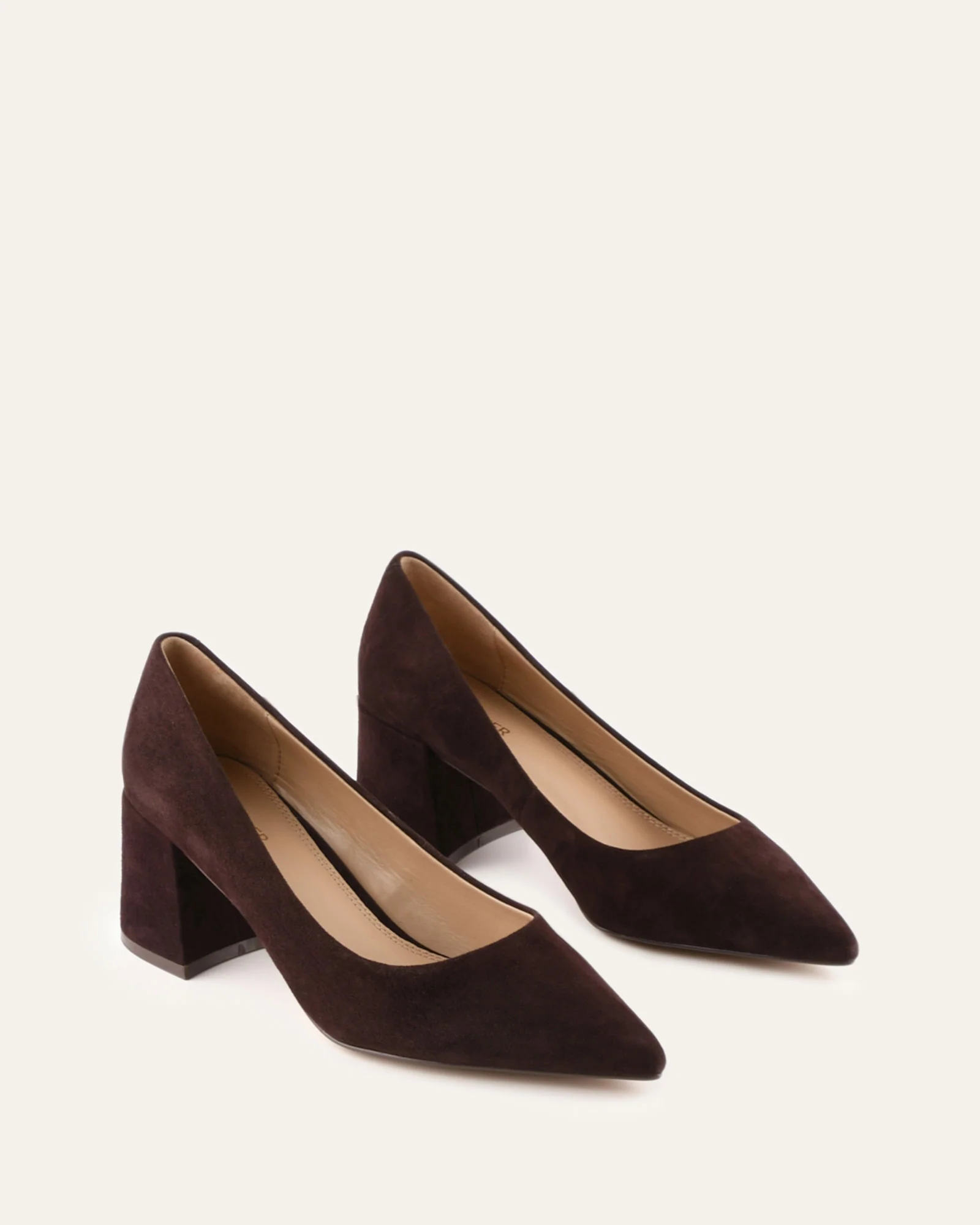 GESSO MID HEELS BITTER CHOC SUEDE - Image 2