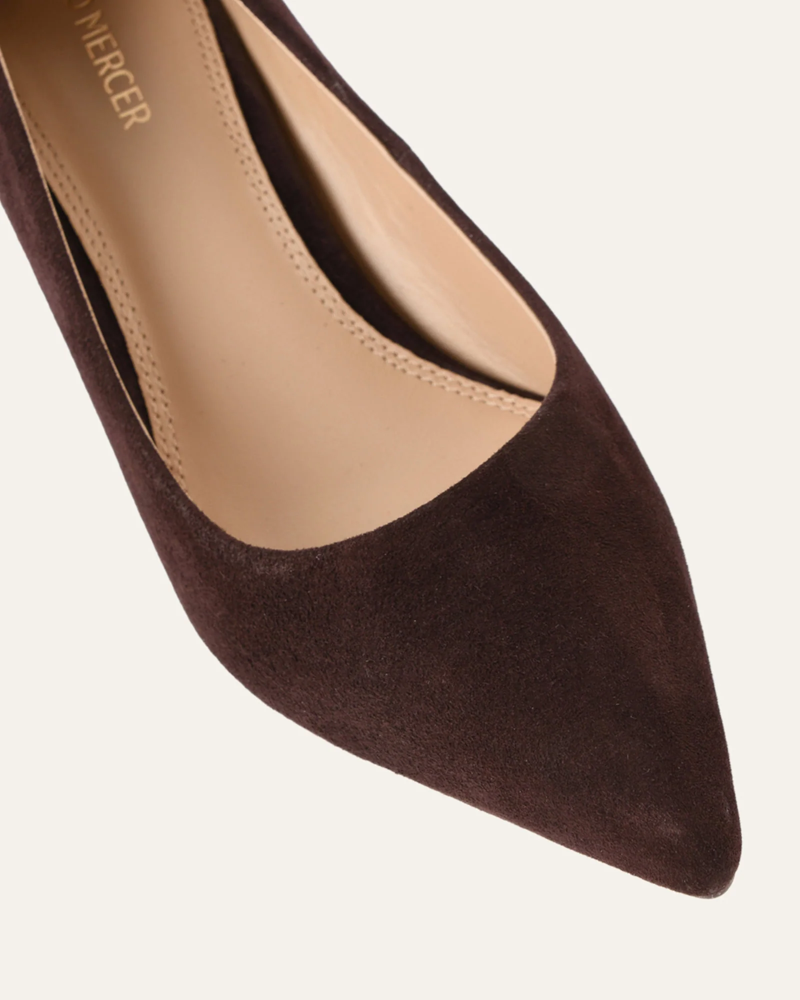 GESSO MID HEELS BITTER CHOC SUEDE - Image 3