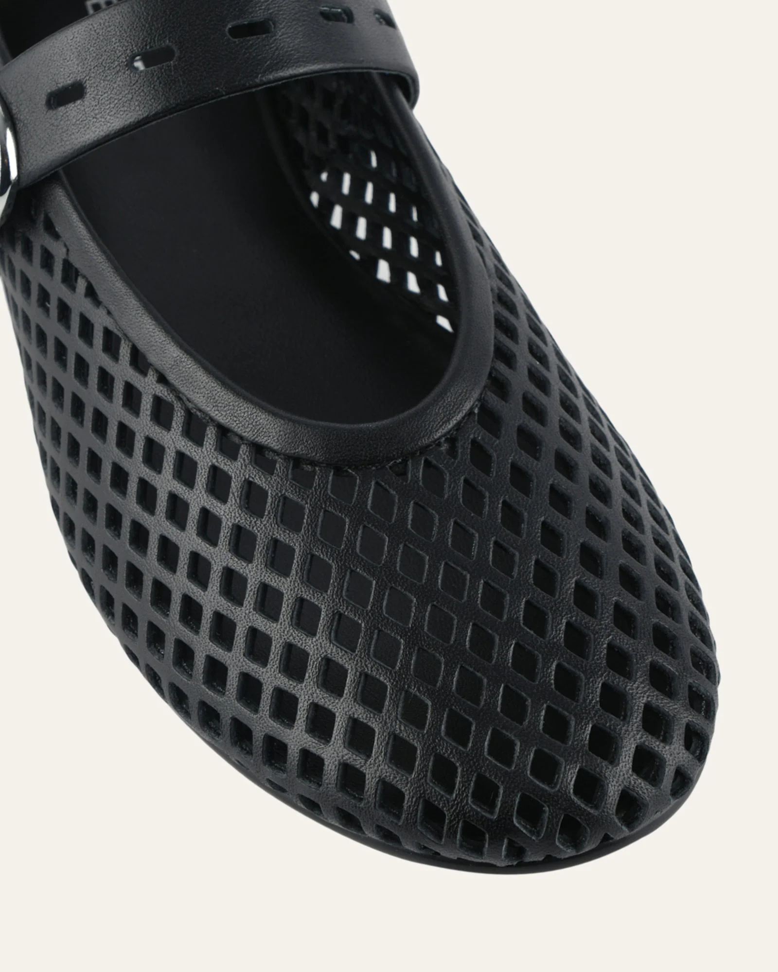 GINGER BALLET FLATS BLACK LEATHER - Image 4